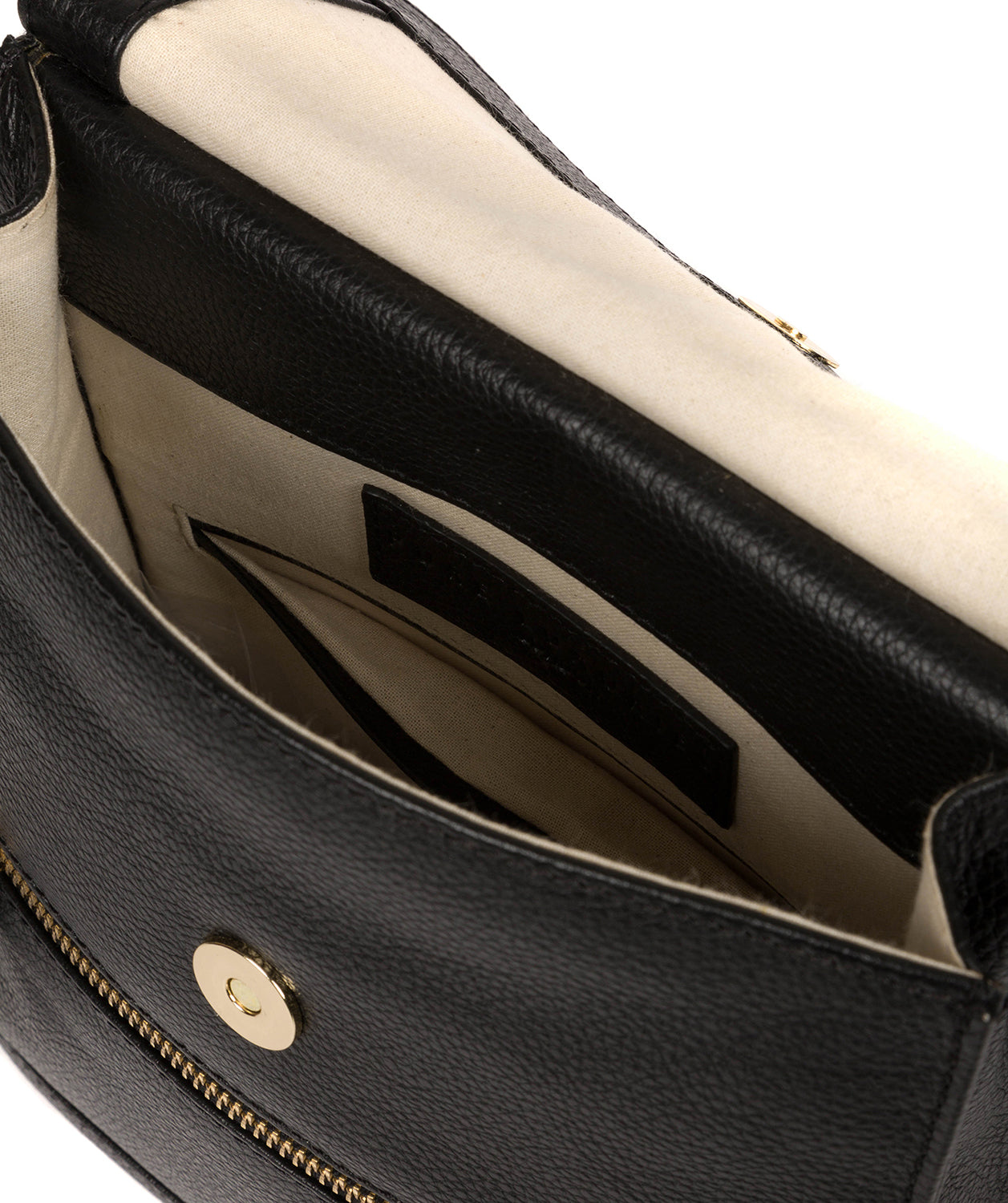 'Kempston' Black Leather Cross Body Bag image 4