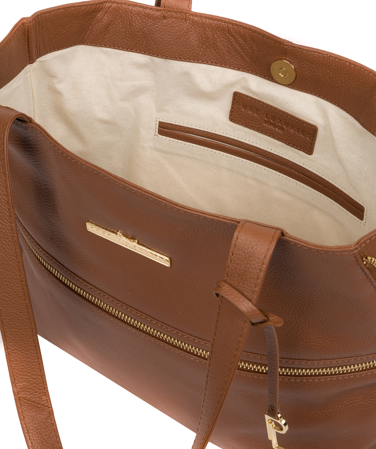 'Selsey' Tan Leather Tote Bag Pure Luxuries London