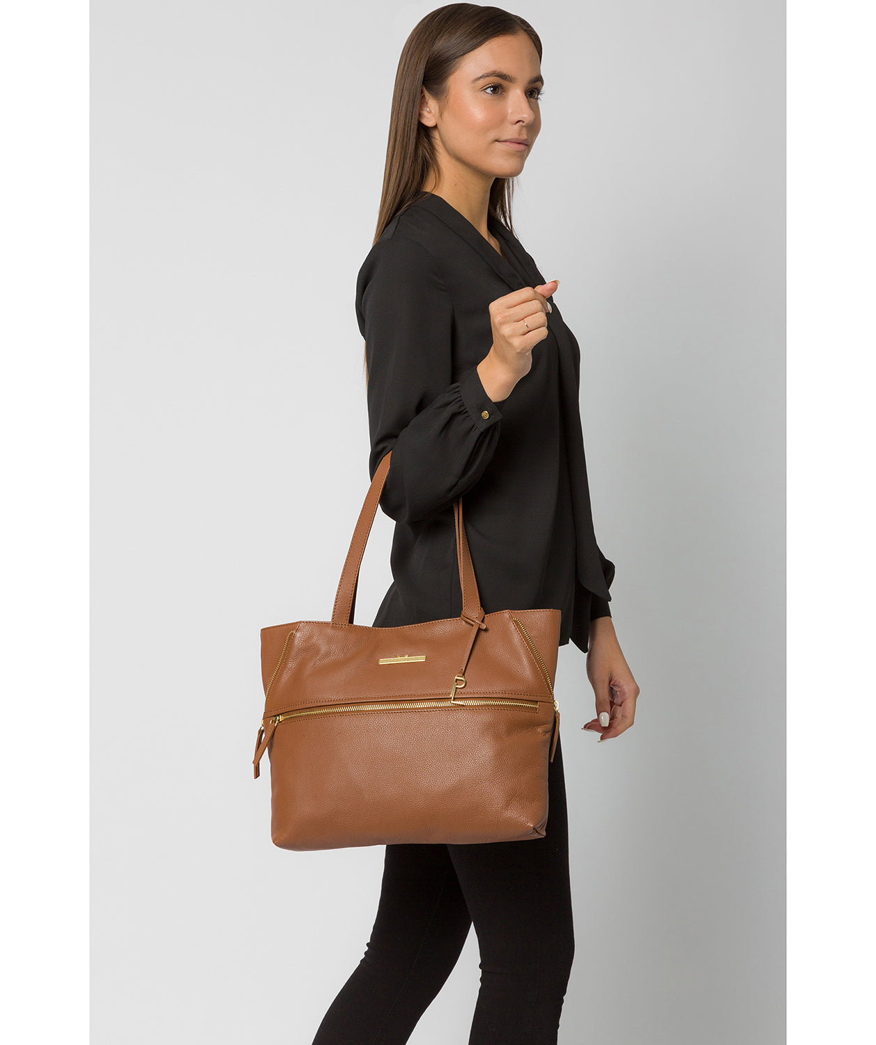 'Selsey' Tan Leather Tote Bag Pure Luxuries London