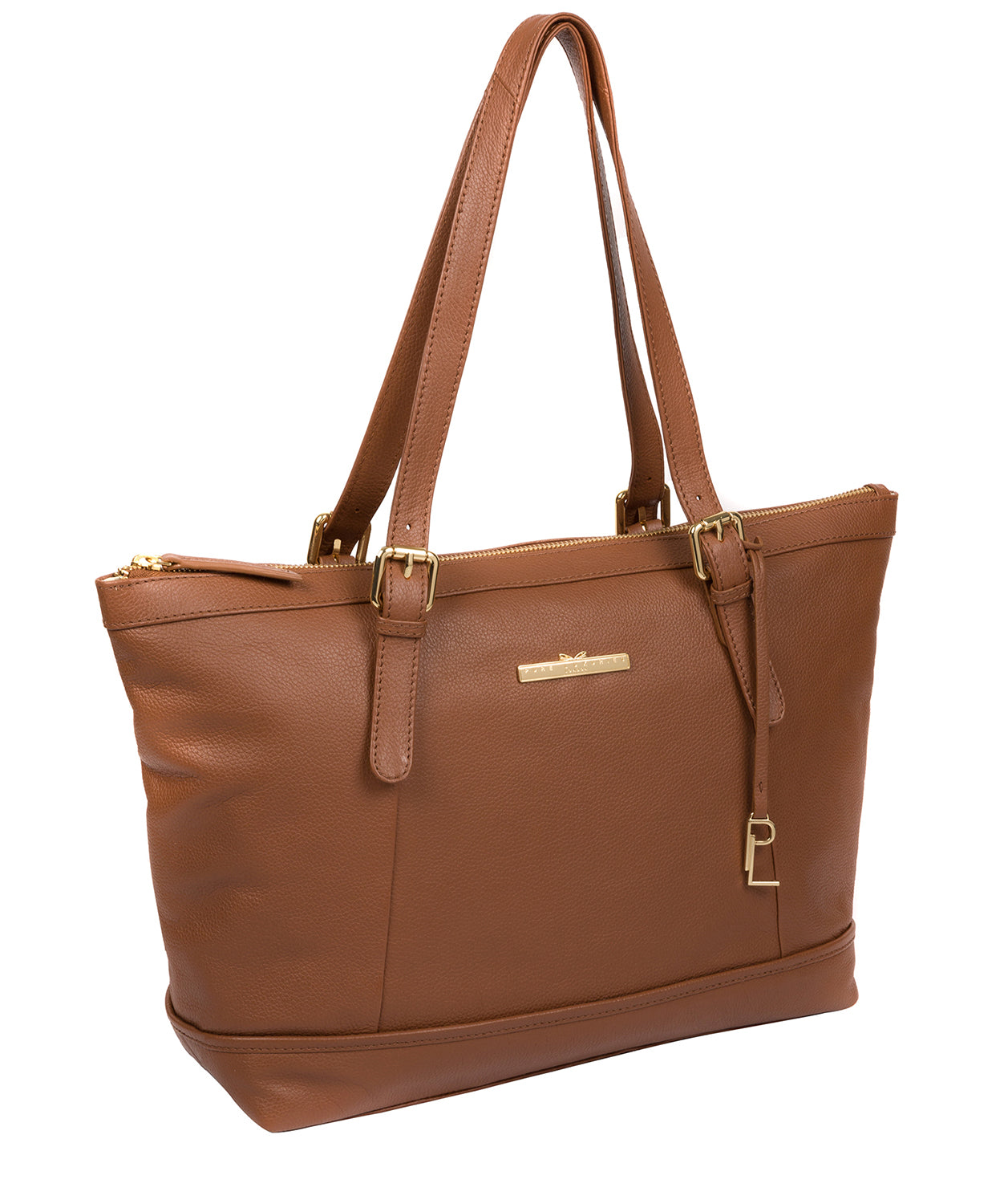 'Thame' Tan Leather Tote Bag image 5