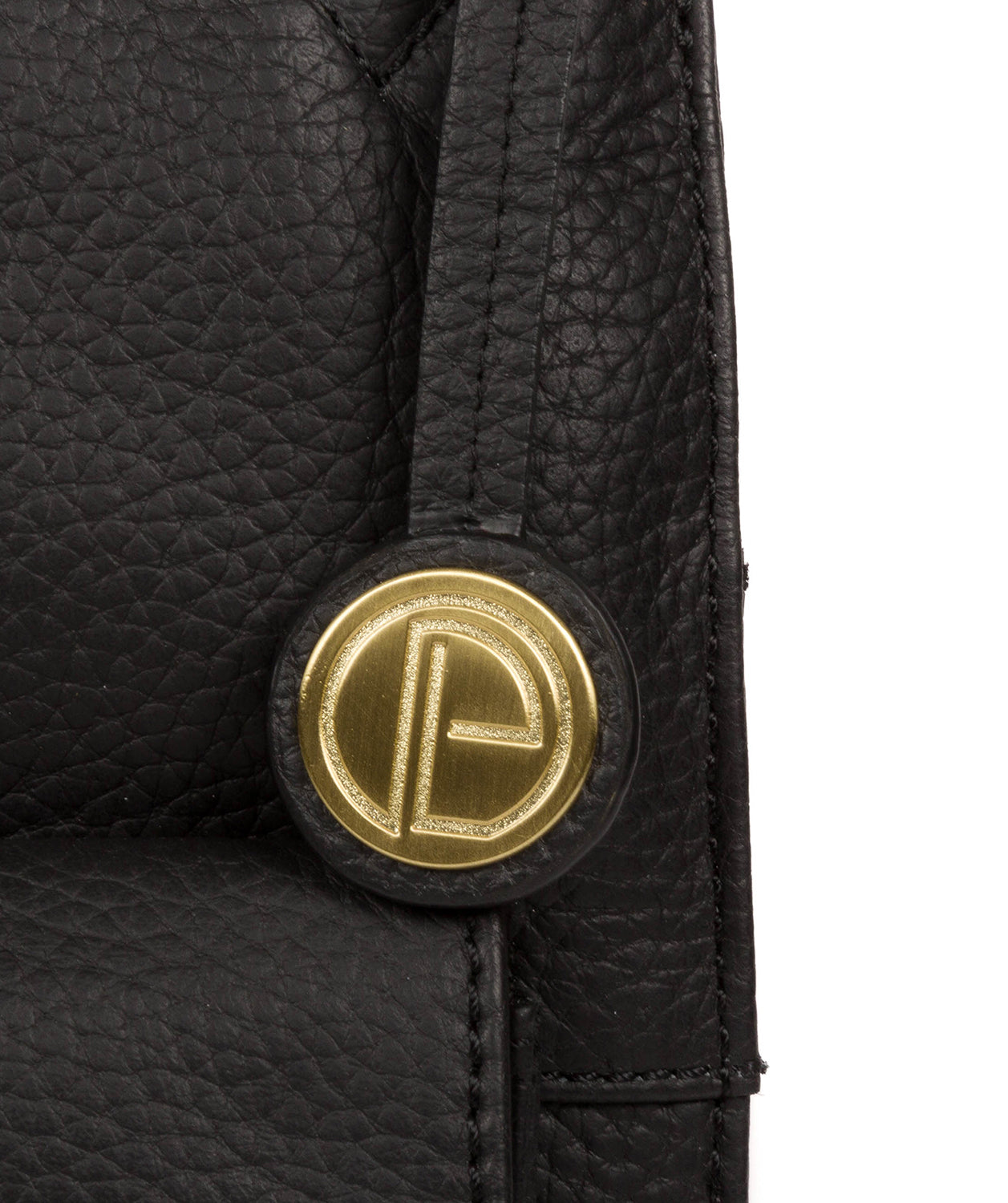 'Bibury' Black & Gold Leather Cross Body Bag image 6