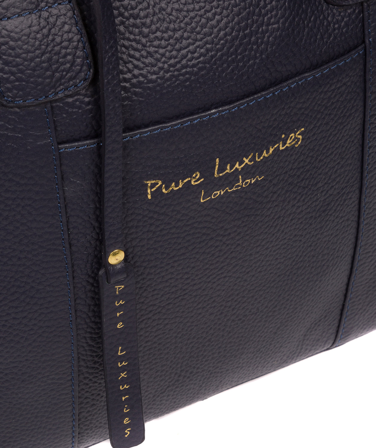 'Dem' Ink Leather Handbag Pure Luxuries London