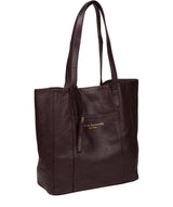 'Keisha' Plum Leather Tote Bag image 5