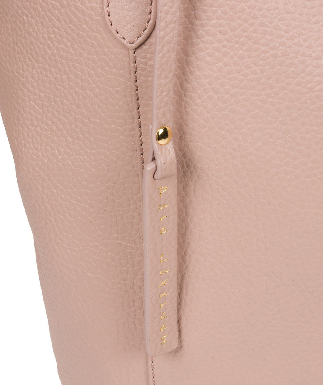 'Elsa' Blush Pink Leather Tote Bag image 6