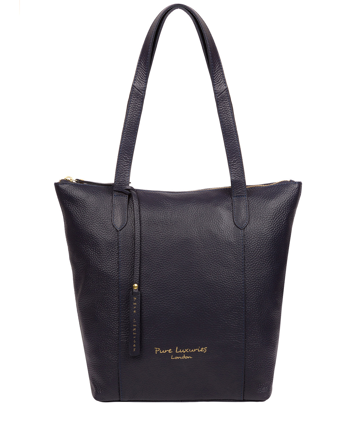 'Elsa' Ink Leather Tote Bag image 1