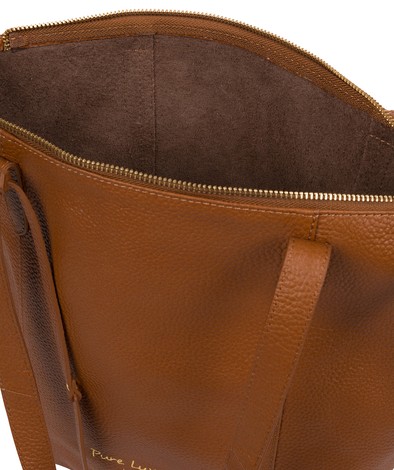 'Elsa' Tan Leather Tote Bag image 4