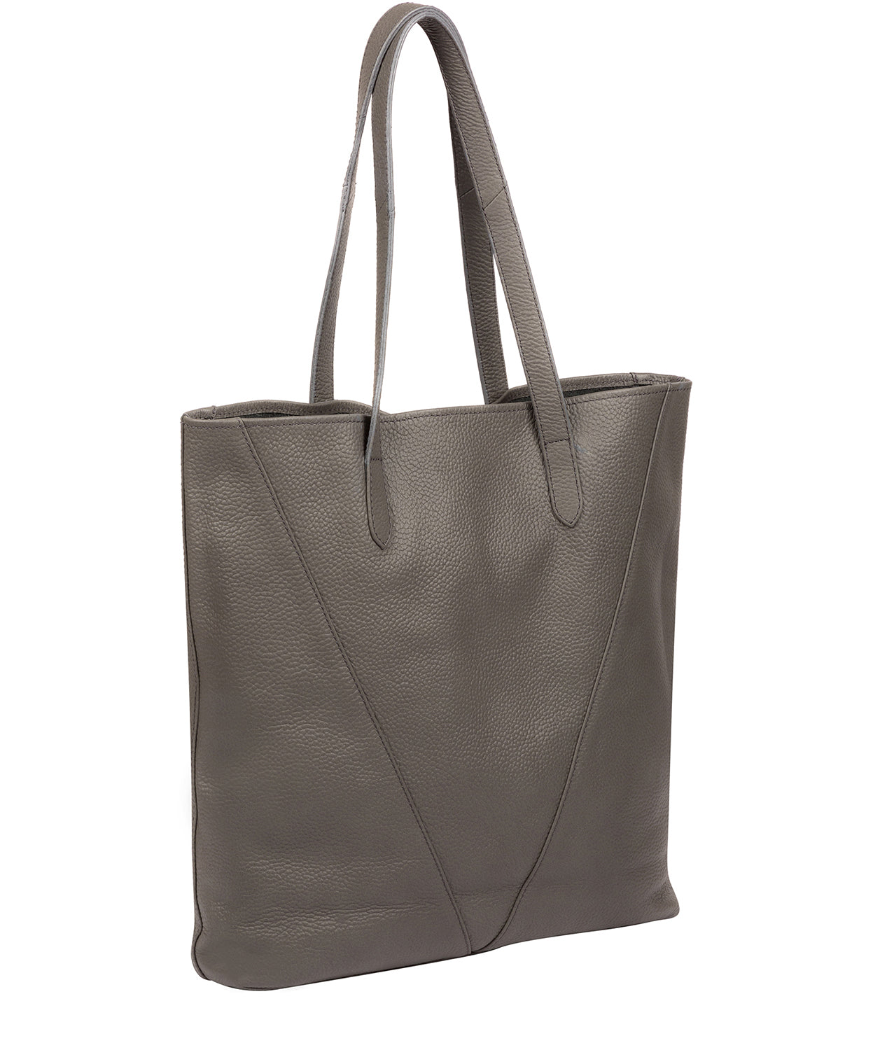 'Claudia' Grey Leather Tote Bag Pure Luxuries London