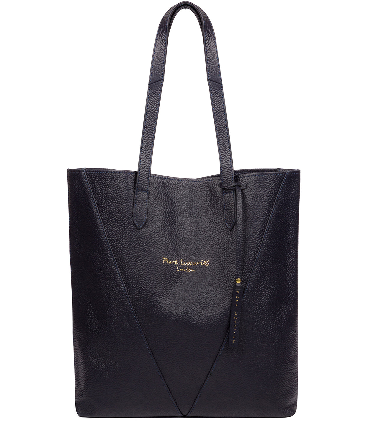 'Claudia' Ink Leather Tote Bag image 1