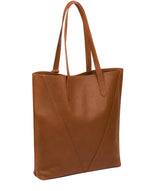Tan Leather Tote Bag 'Claudia' by Pure Luxuries – Pure Luxuries London