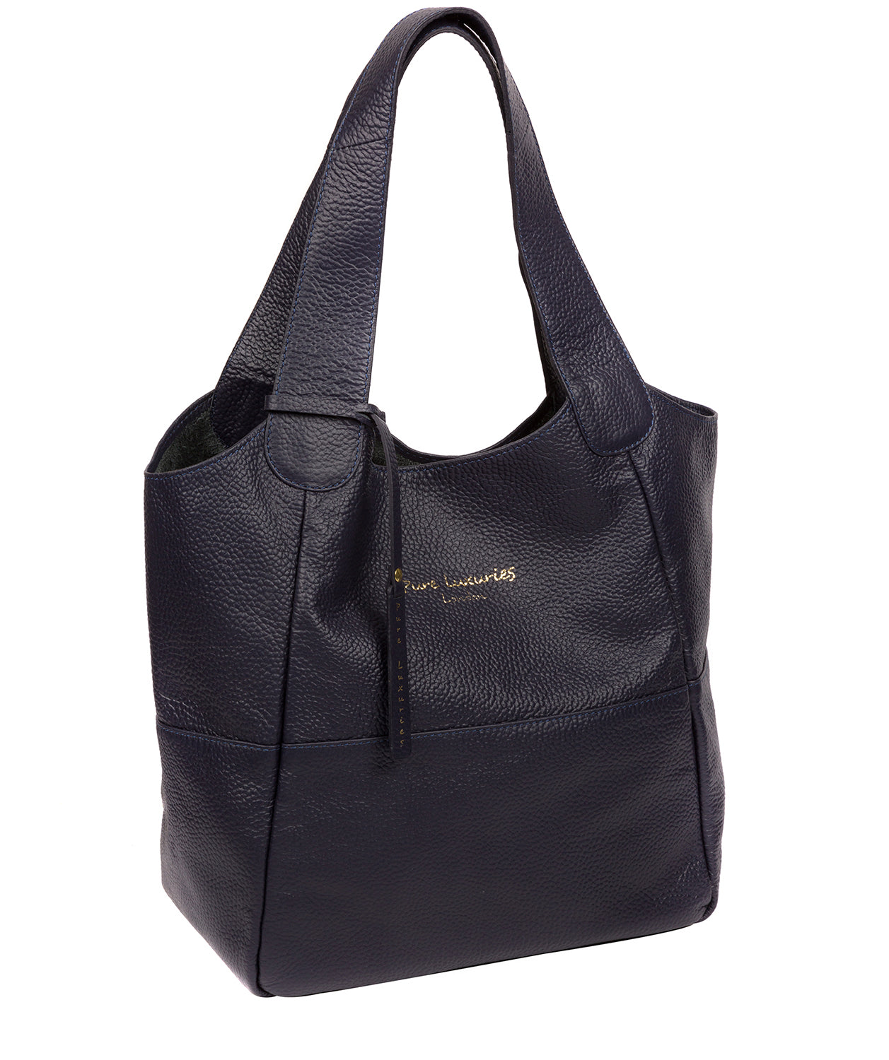 'Freer' Ink Leather Tote Bag Pure Luxuries London