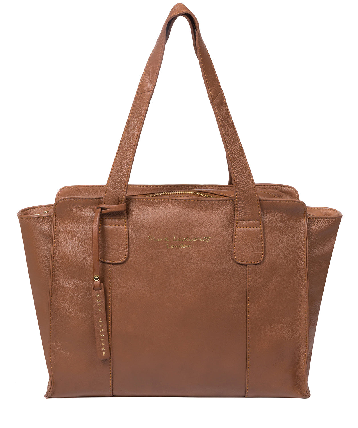 'Alexandra' Tan Leather Handbag