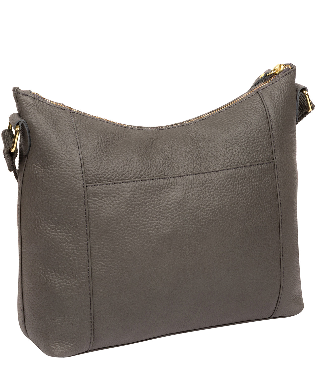 'Lachele' Grey Leather Shoulder Bag  image 3