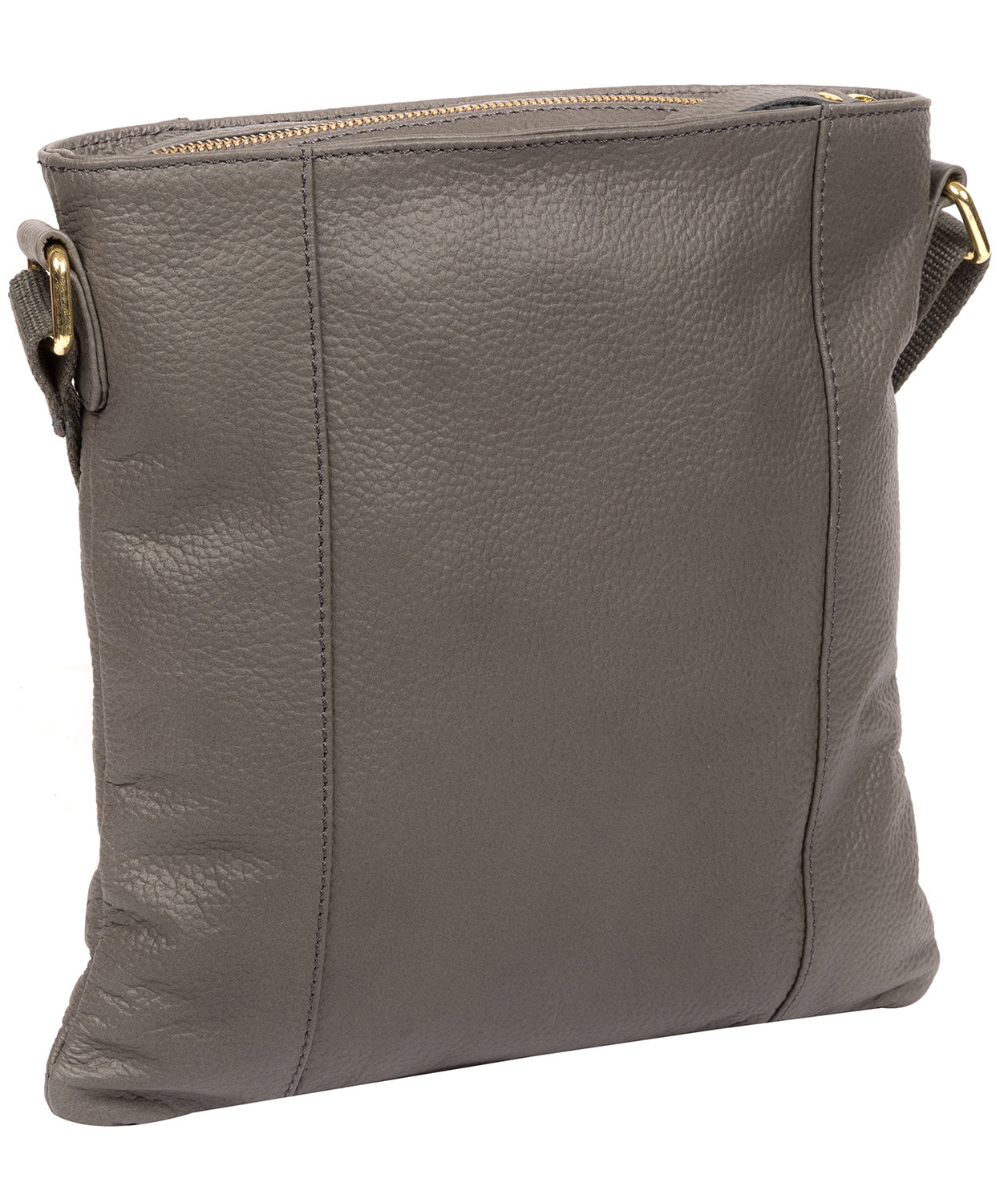 'Kayley' Grey Leather Cross Body Bag image 3