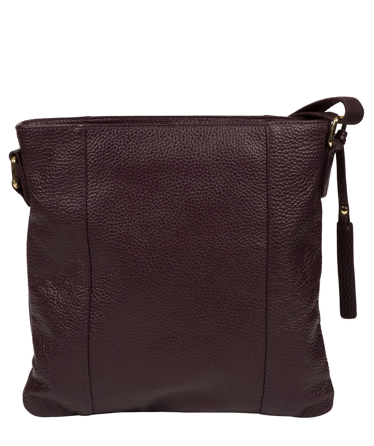 'Kayley' Plum Leather Cross Body Bag image 3