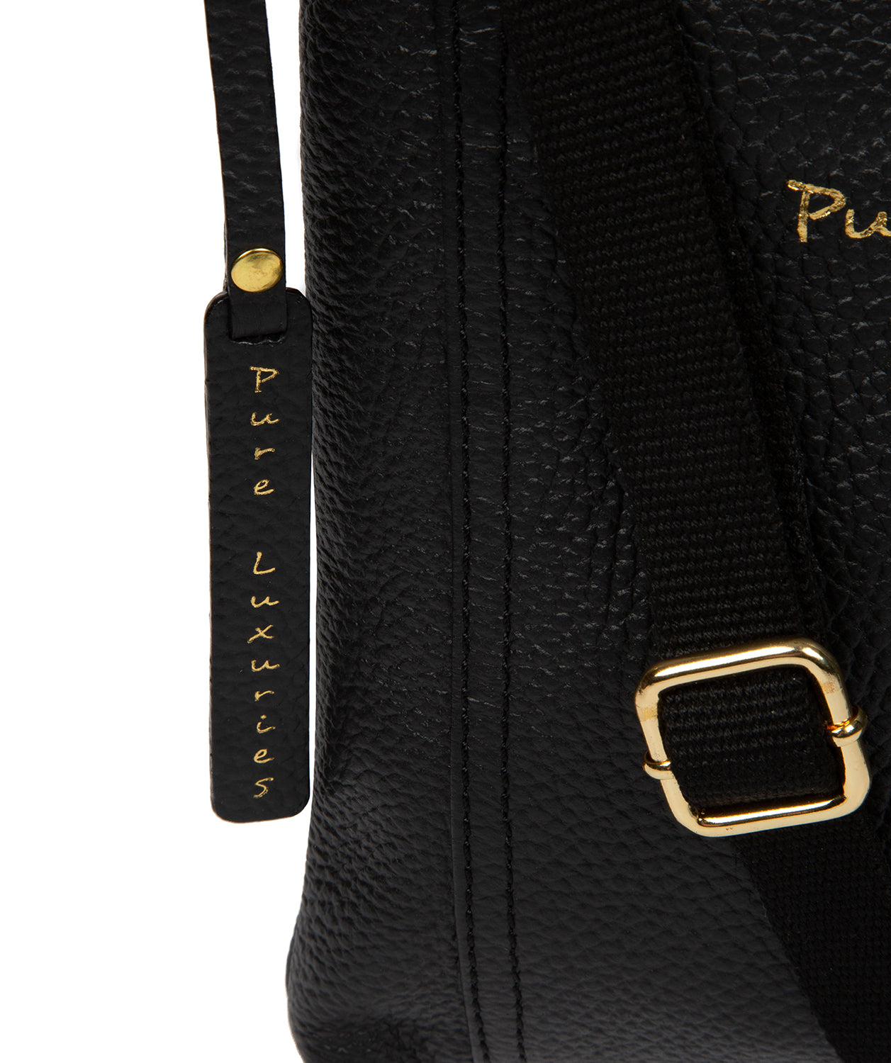 'Belinda' Black Leather Cross Body Bag Pure Luxuries London