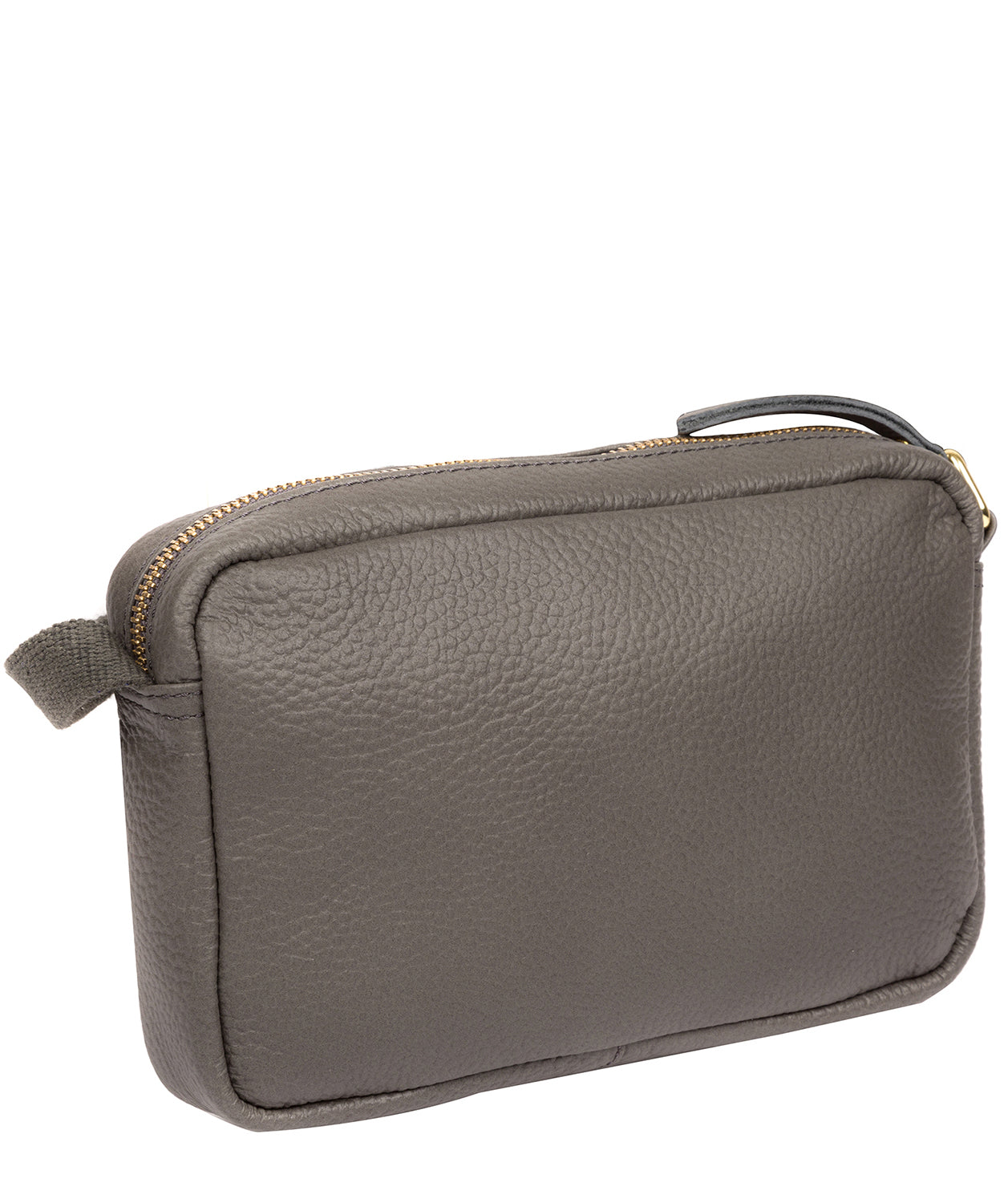 'Laine' Grey Leather Cross Body Bag image 3