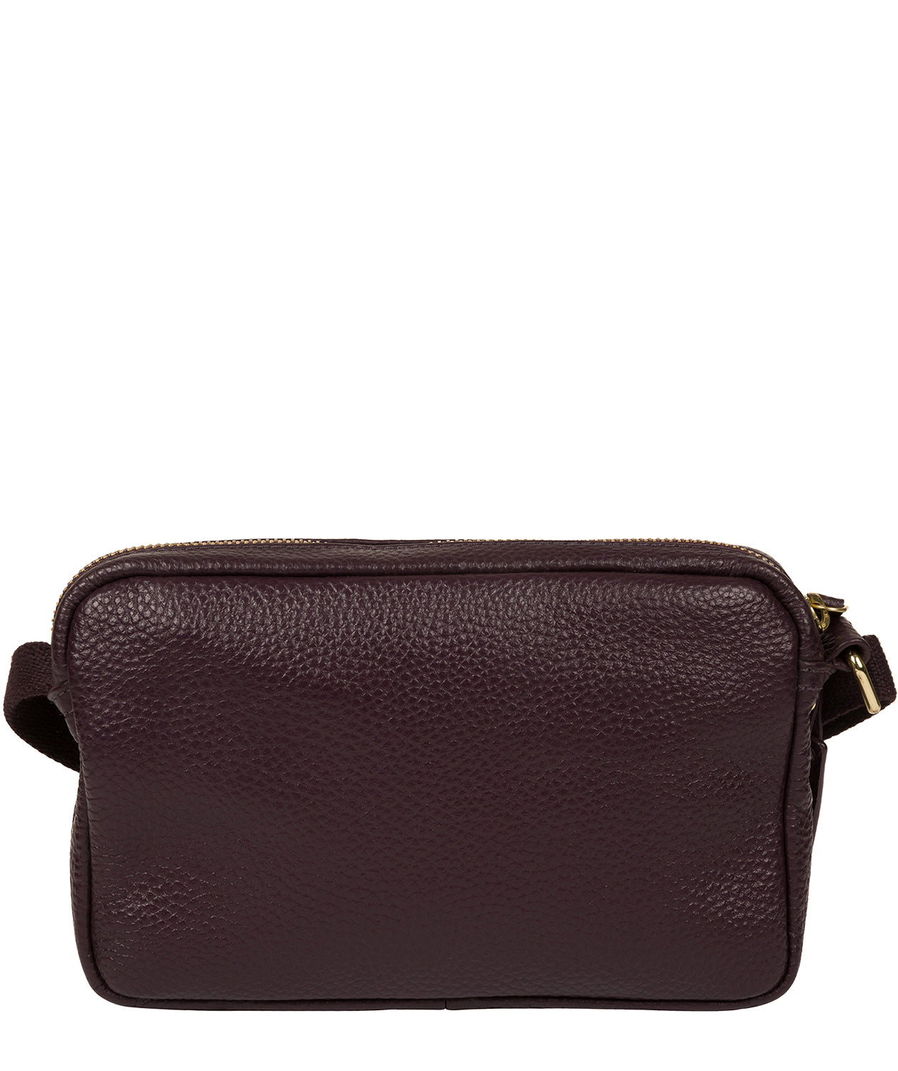 'Laine' Plum Leather Cross Body Bag image 3