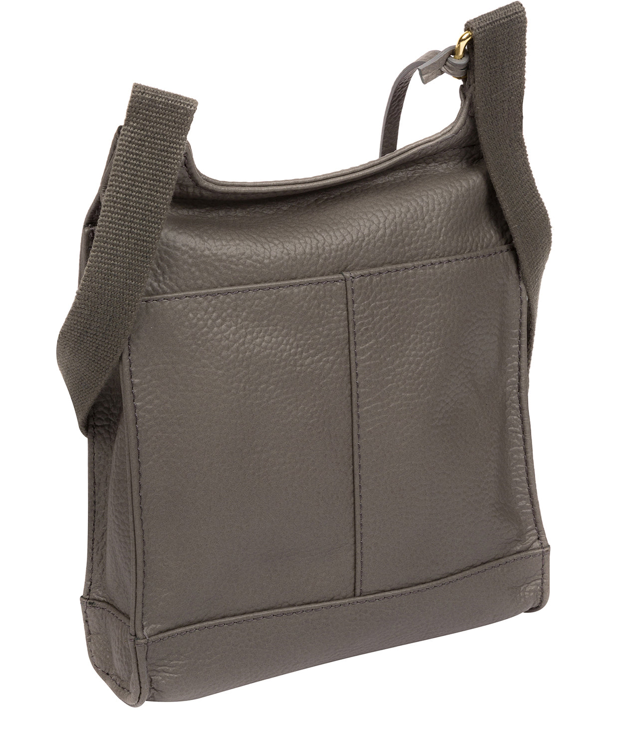 'Lea' Grey Leather Cross Body Bag image 3