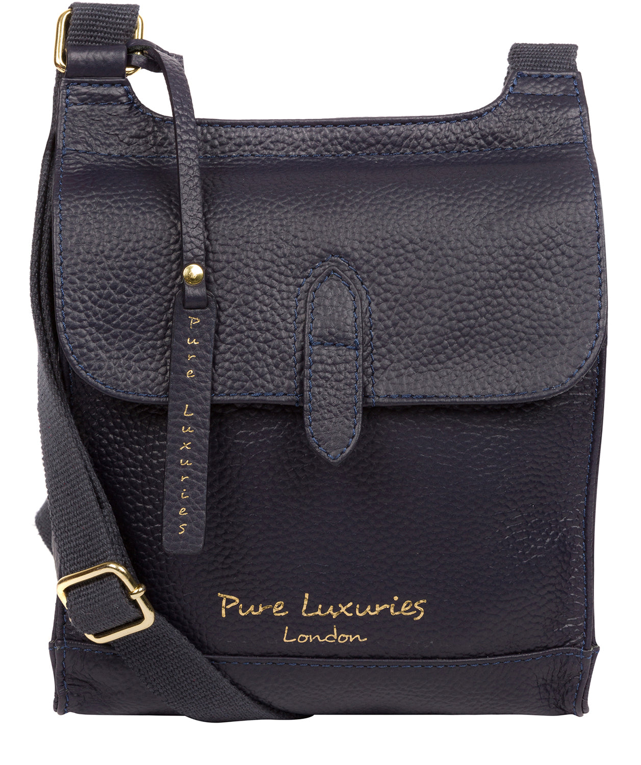 'Lea' Ink Leather Cross Body Bag image 1