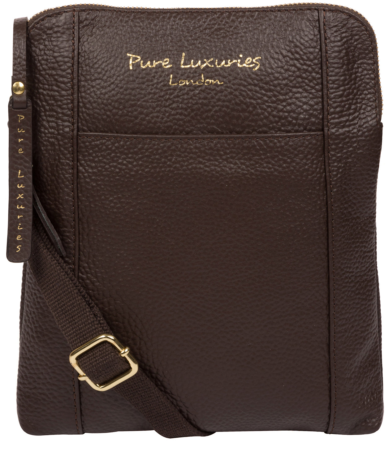 'Maisie' Chocolate Leather Cross Body Bag  image 1