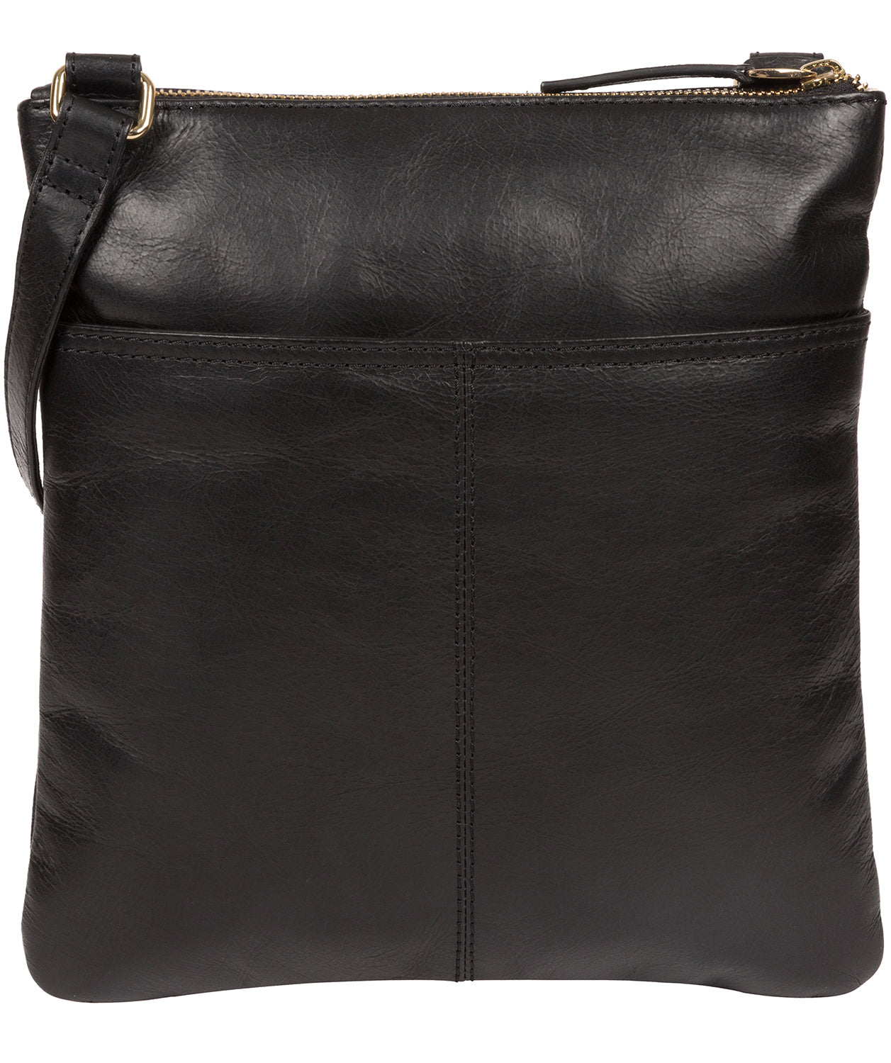 'Briony' Jet Black Leather Cross Body Bag image 3