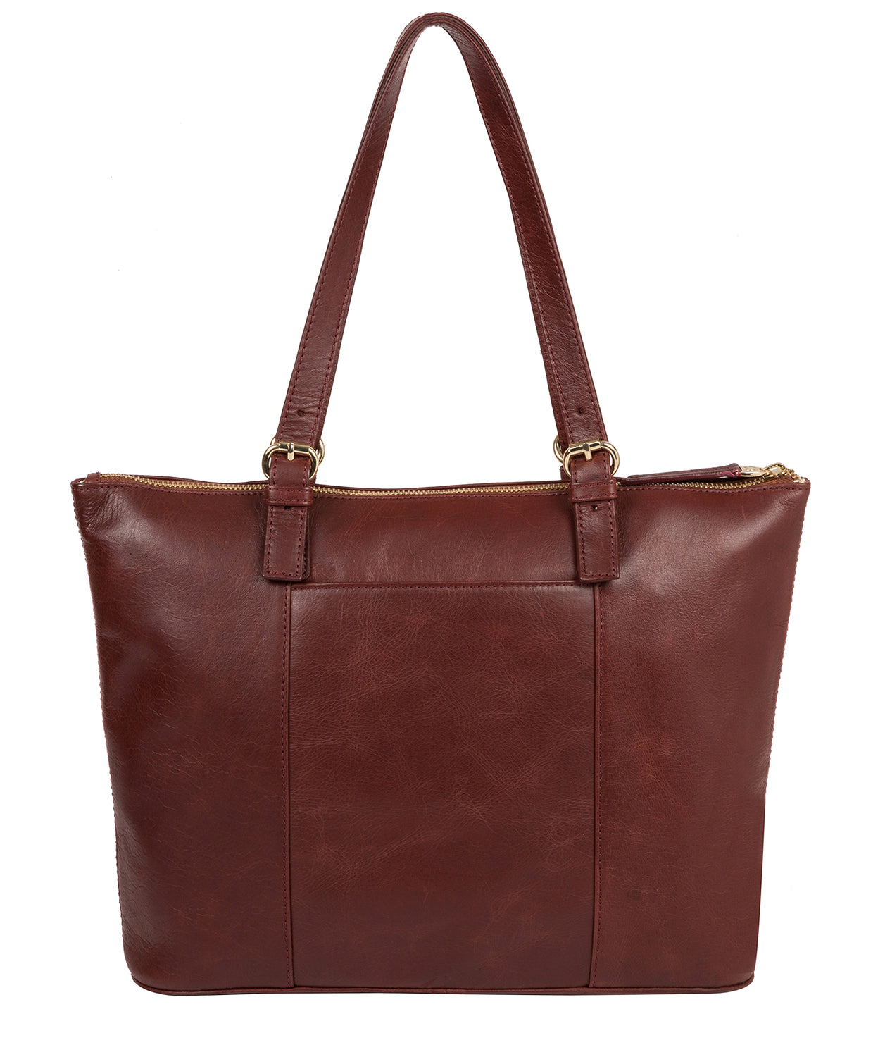 Chestnut Leather Tote Bag 'Aster' by Pure Luxuries – Pure Luxuries London