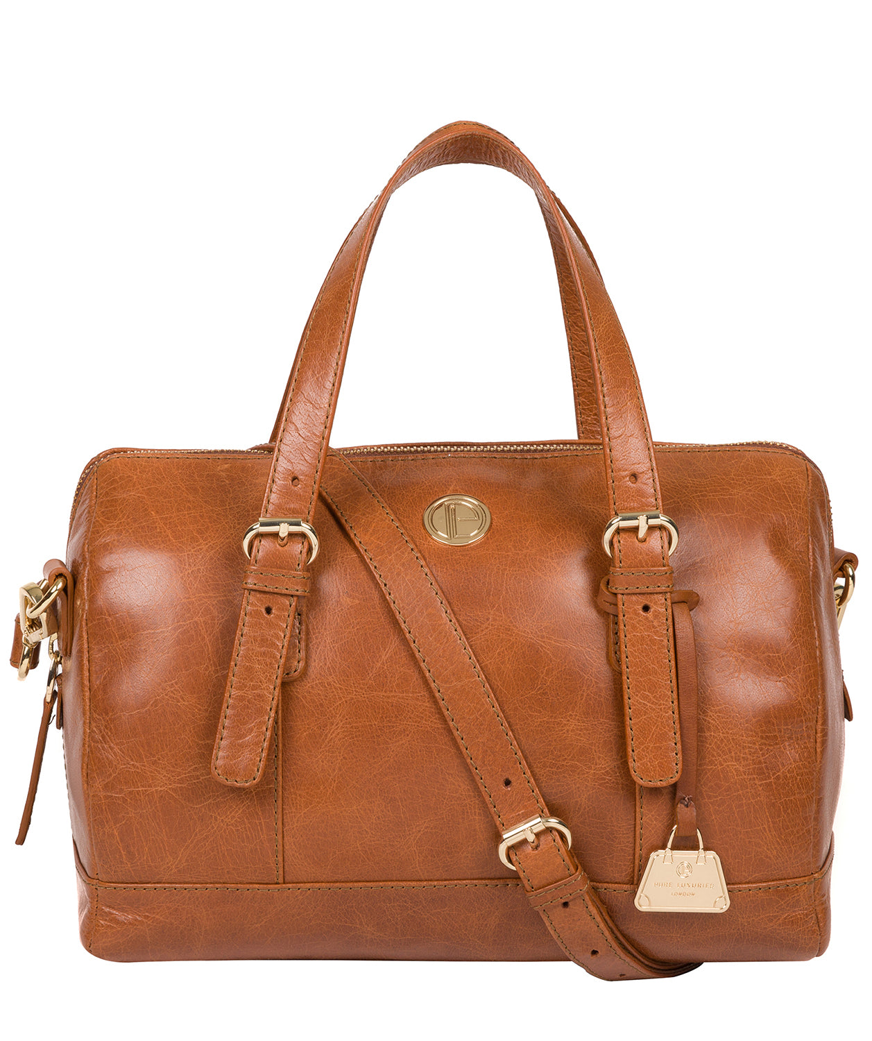 'Iris' Hazelnut Leather Handbag image 1