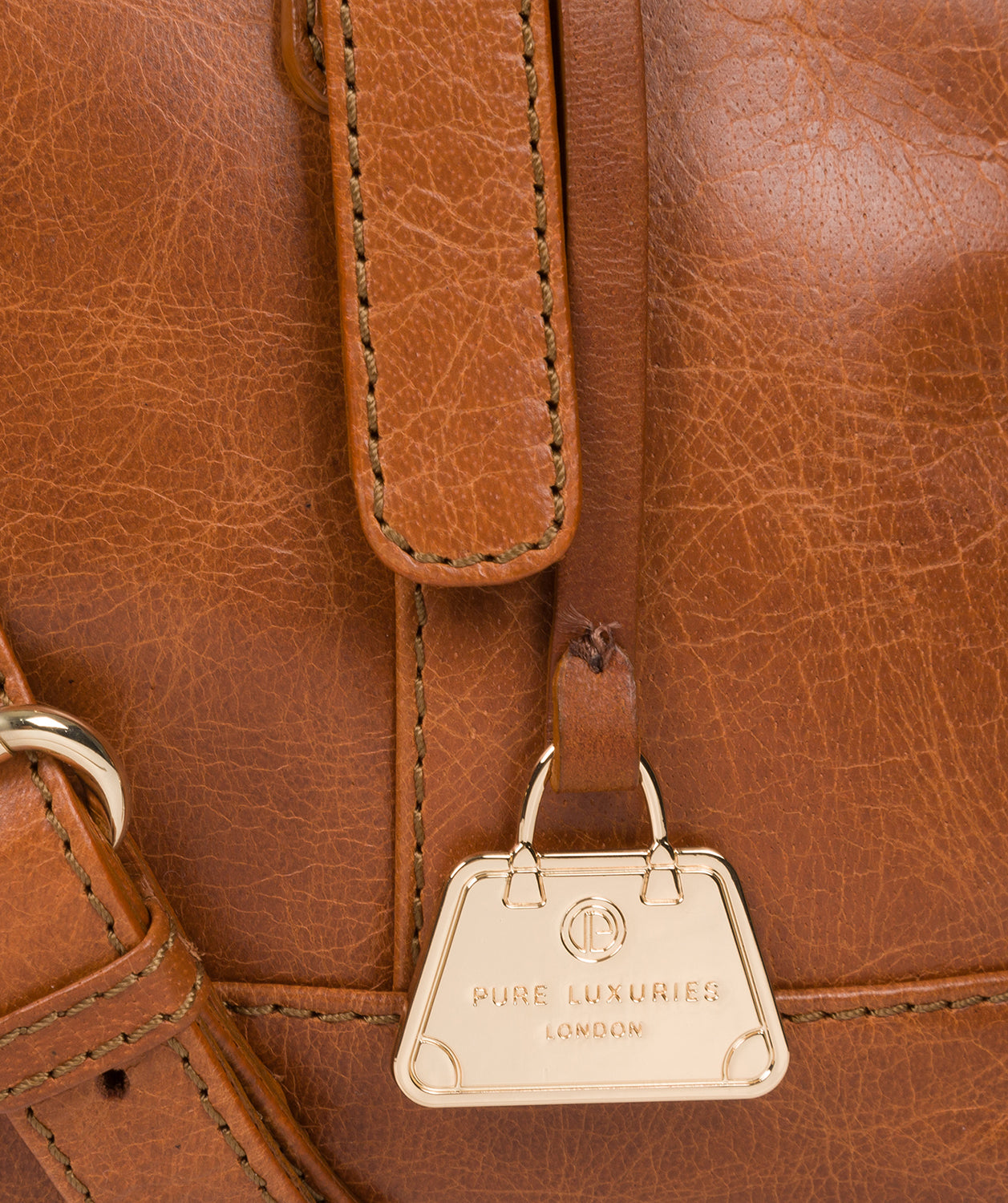 'Iris' Hazelnut Leather Handbag image 6