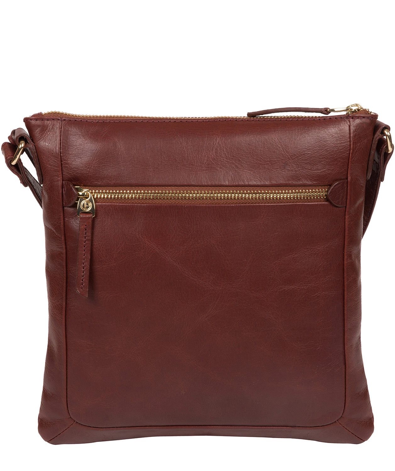 'Lotus' Chestnut Leather Cross Body Bag image 3