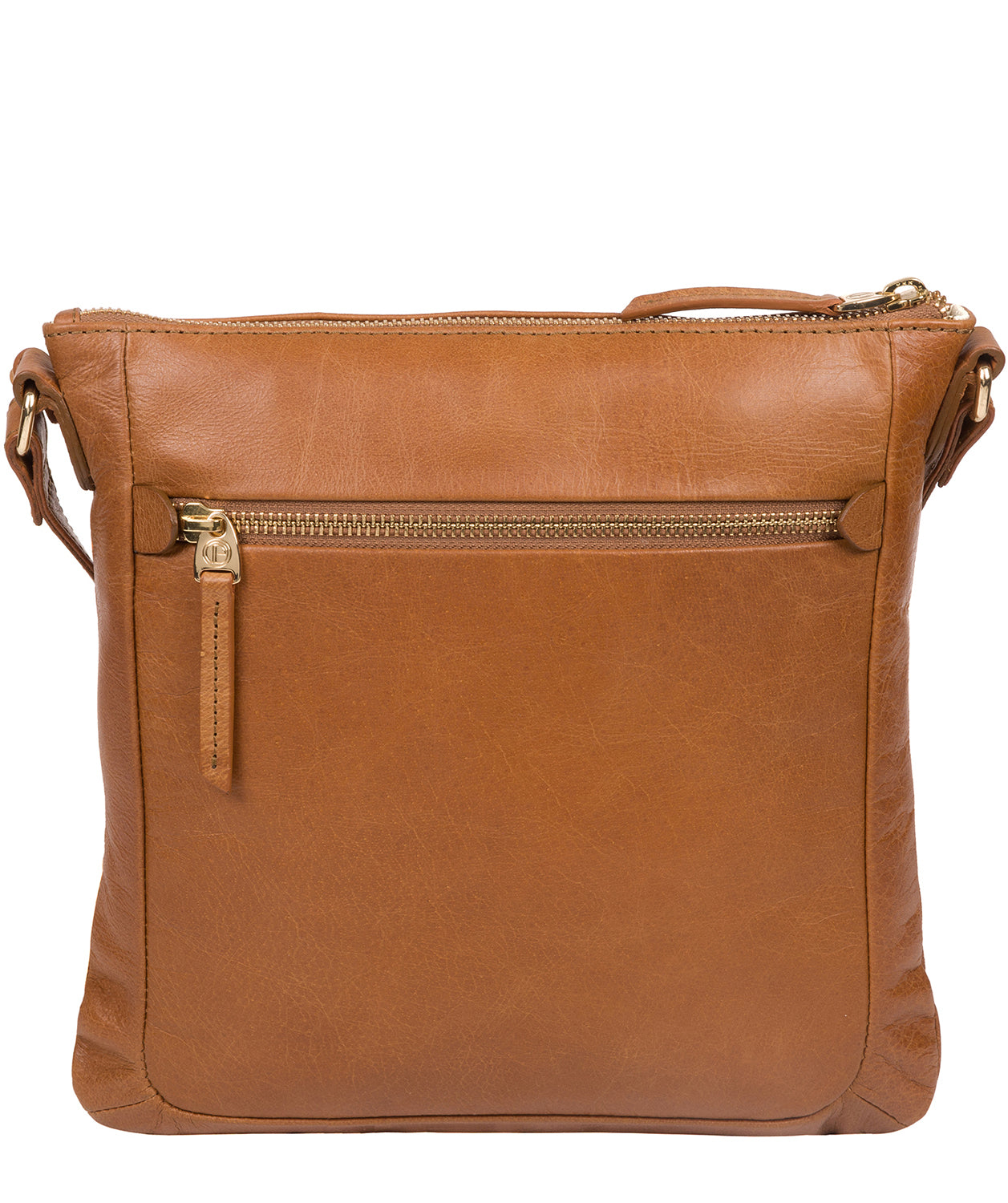 'Lotus' Saddle Tan Leather Cross Body Bag image 3