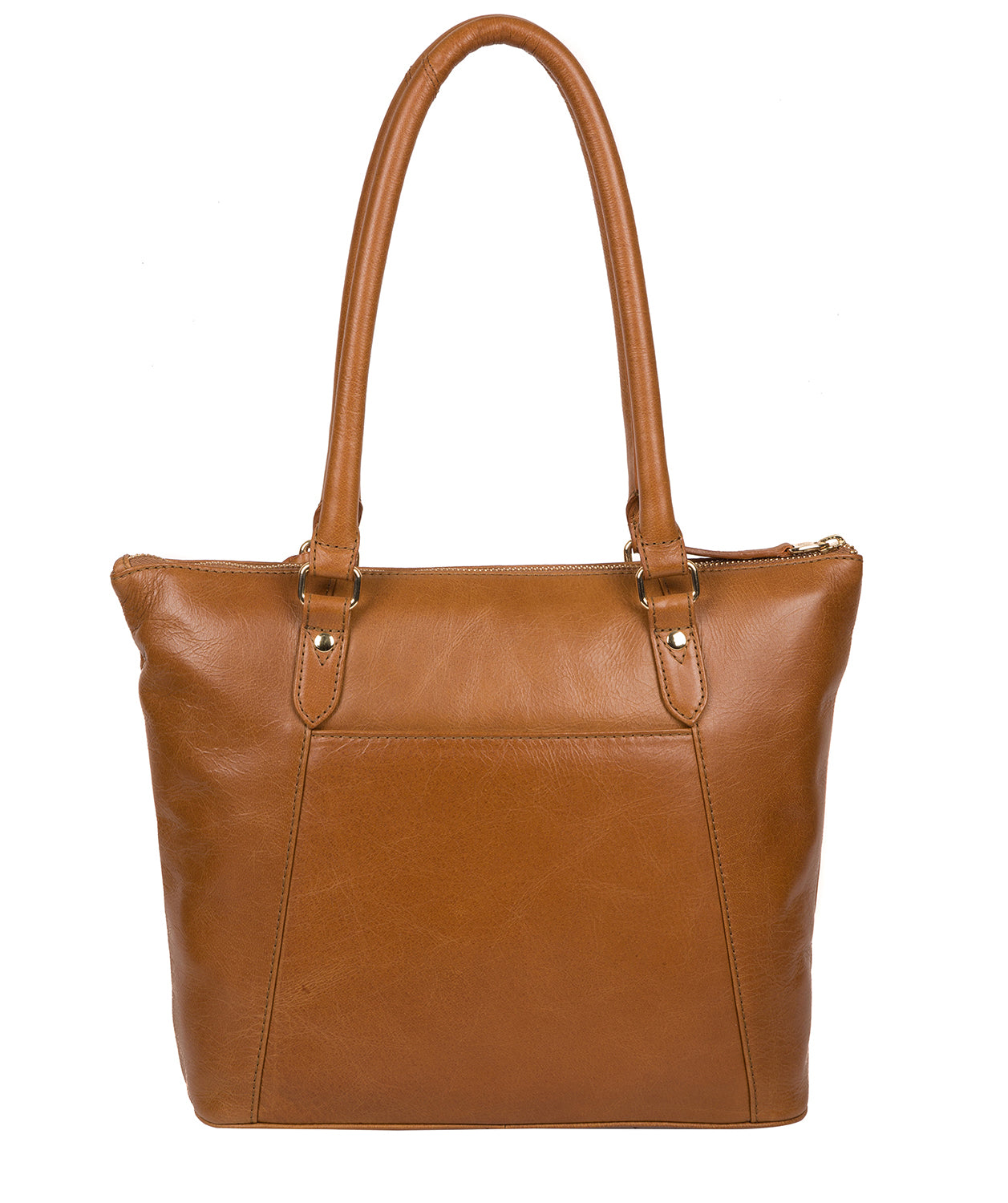 'Violet' Saddle Tan Leather Tote Bag Pure Luxuries London