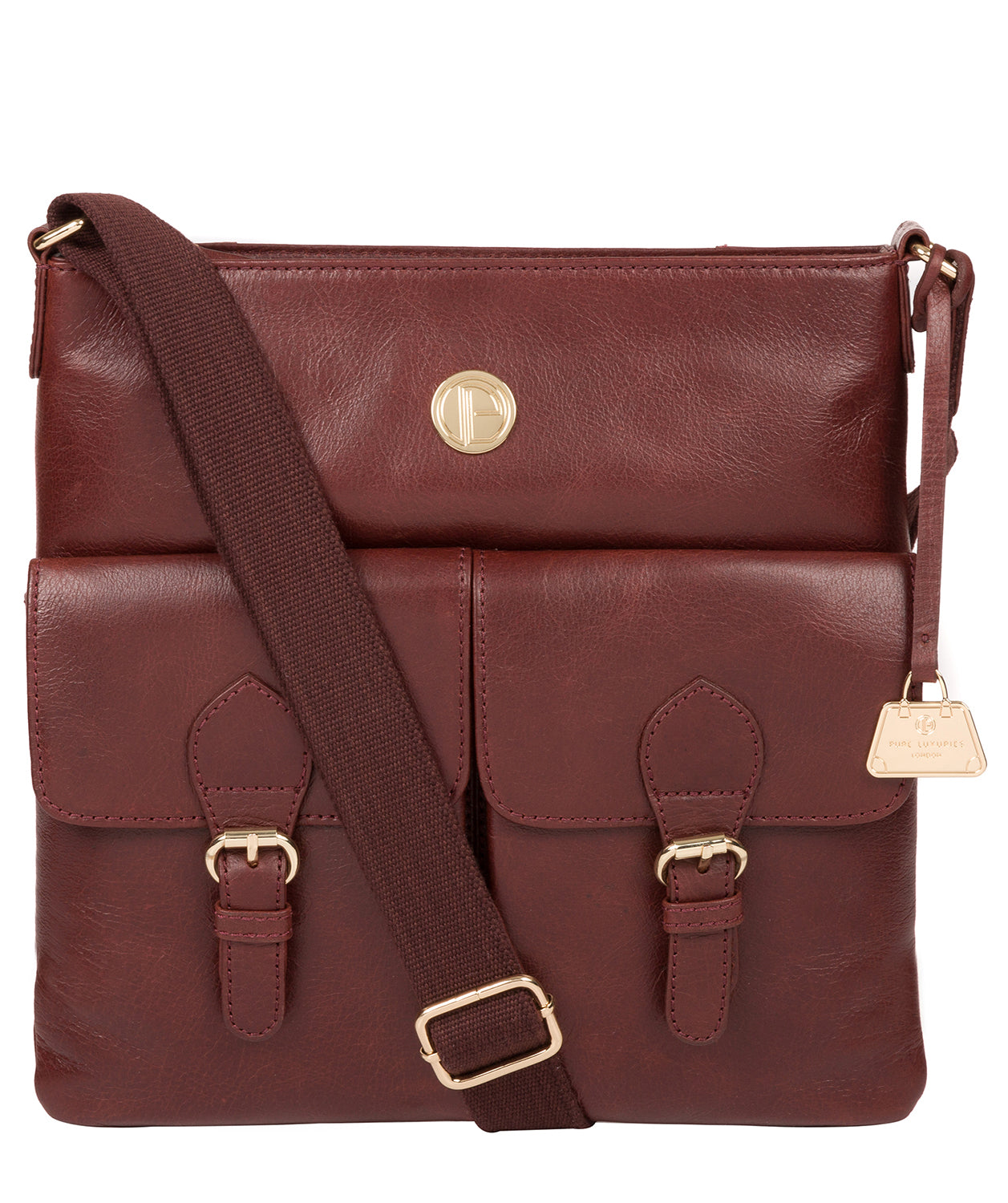 'Azalea' Chestnut Leather Cross Body Bag image 1