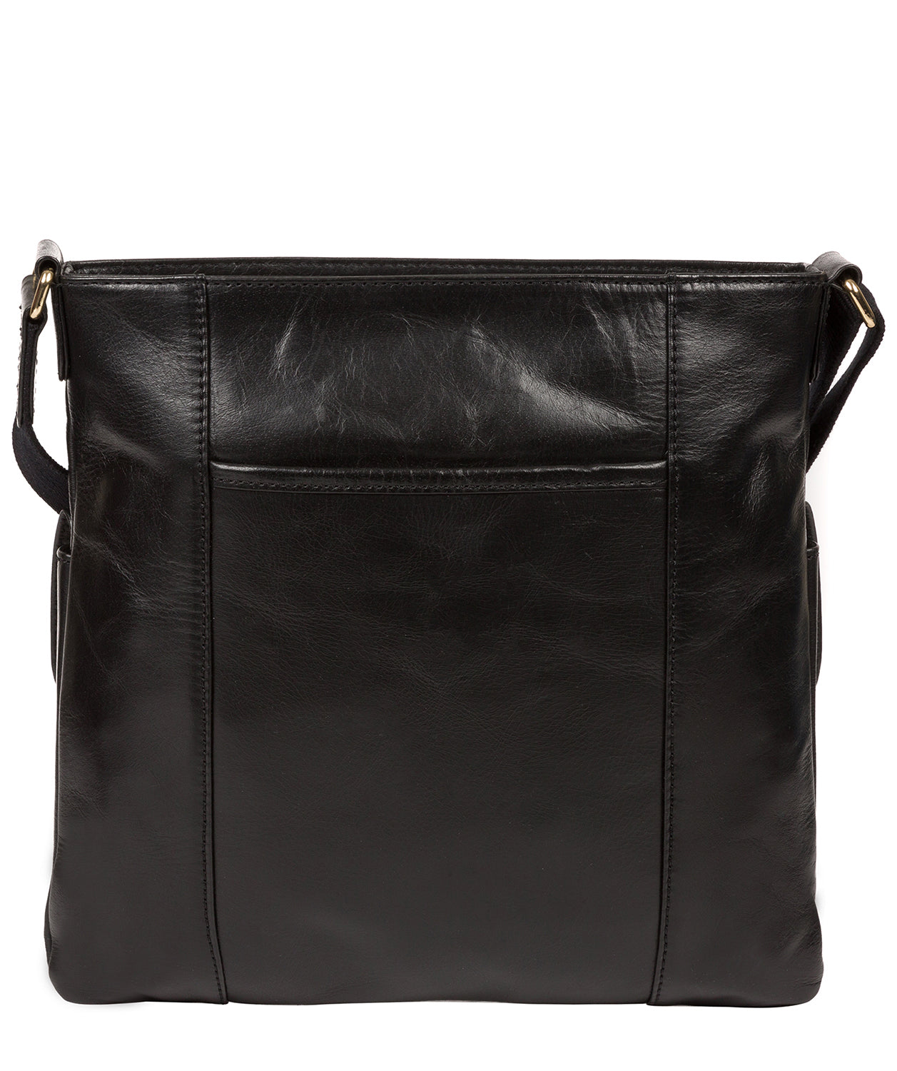 'Azalea' Jet Black Leather Cross Body Bag image 3