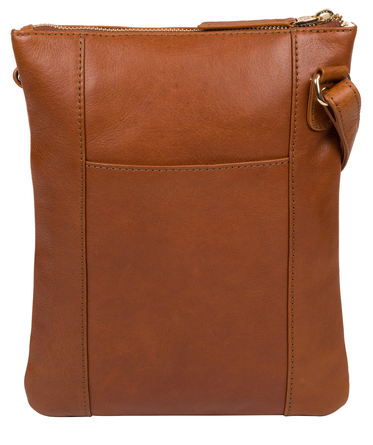 'Gardenia' Hazelnut Leather Cross Body Bag image 3