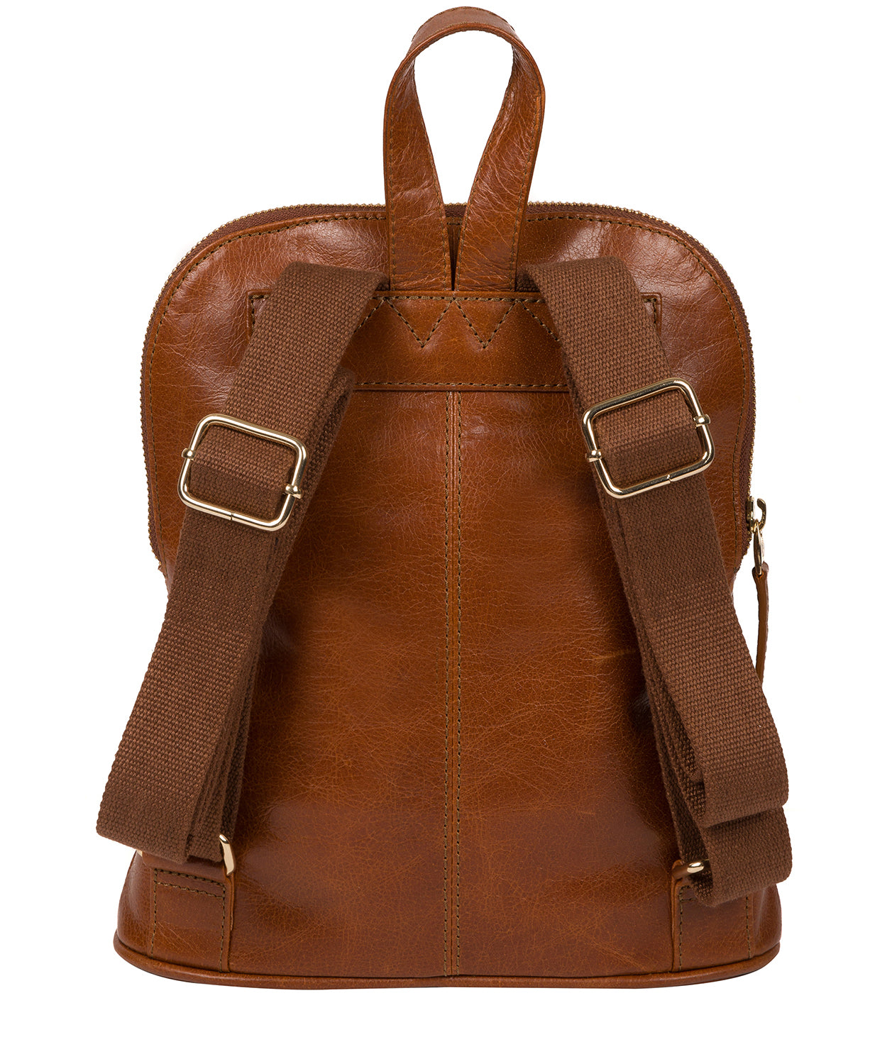 'Zinnia' Hazelnut Leather Backpack