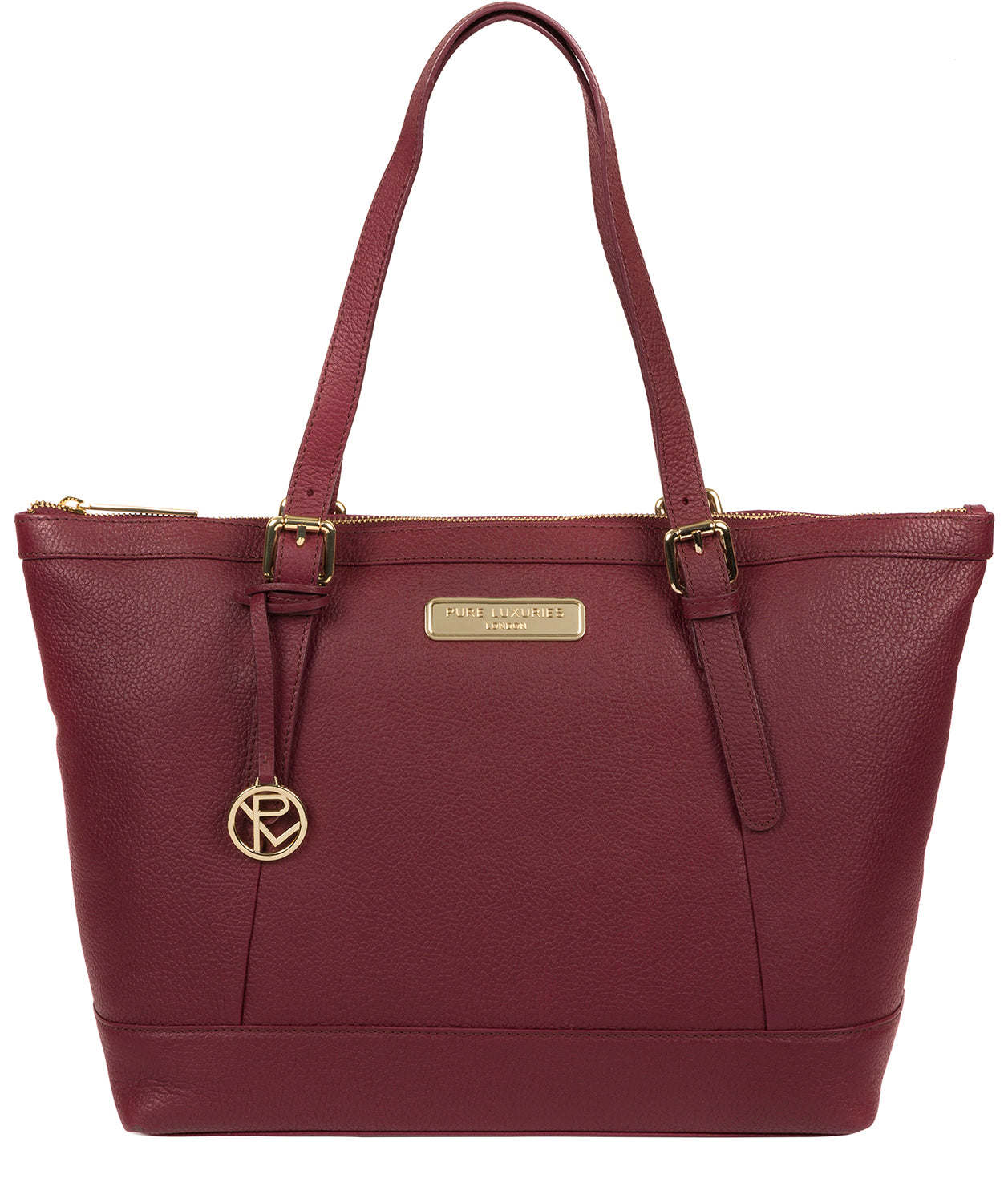 'Emily' Pomegranate Leather Tote Bag image 1