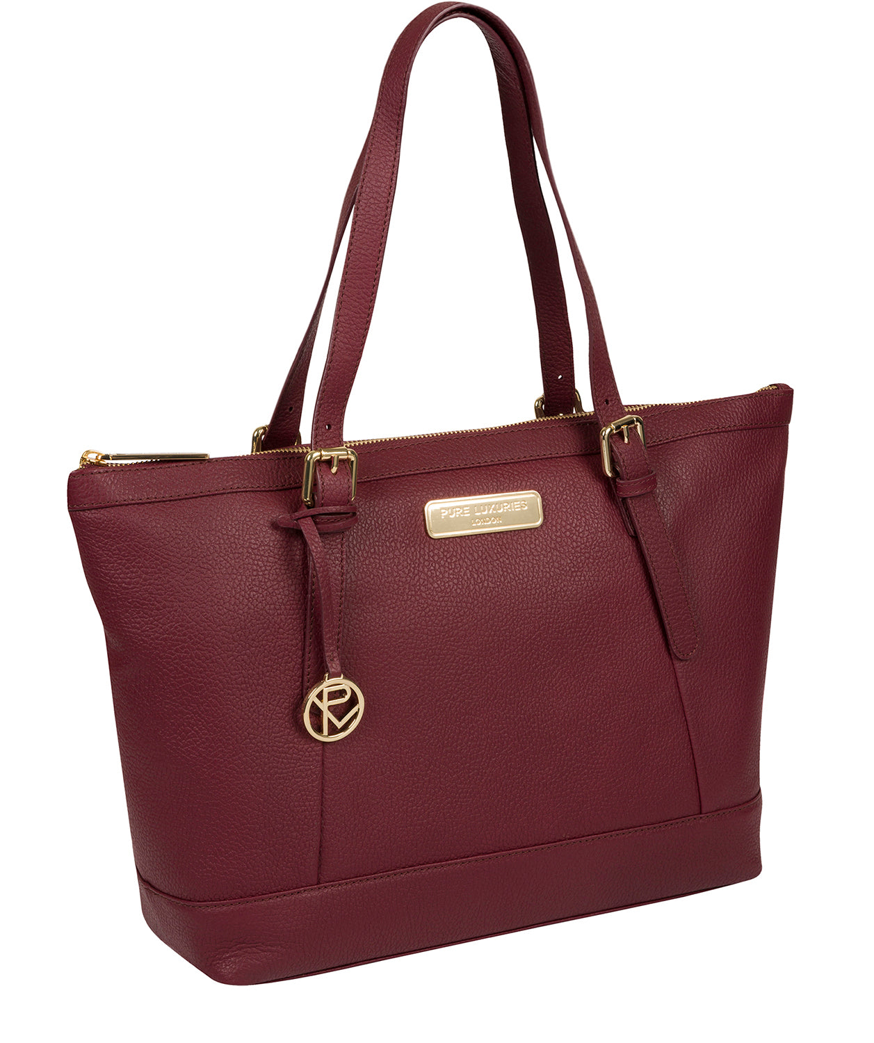 'Emily' Pomegranate Leather Tote Bag image 5