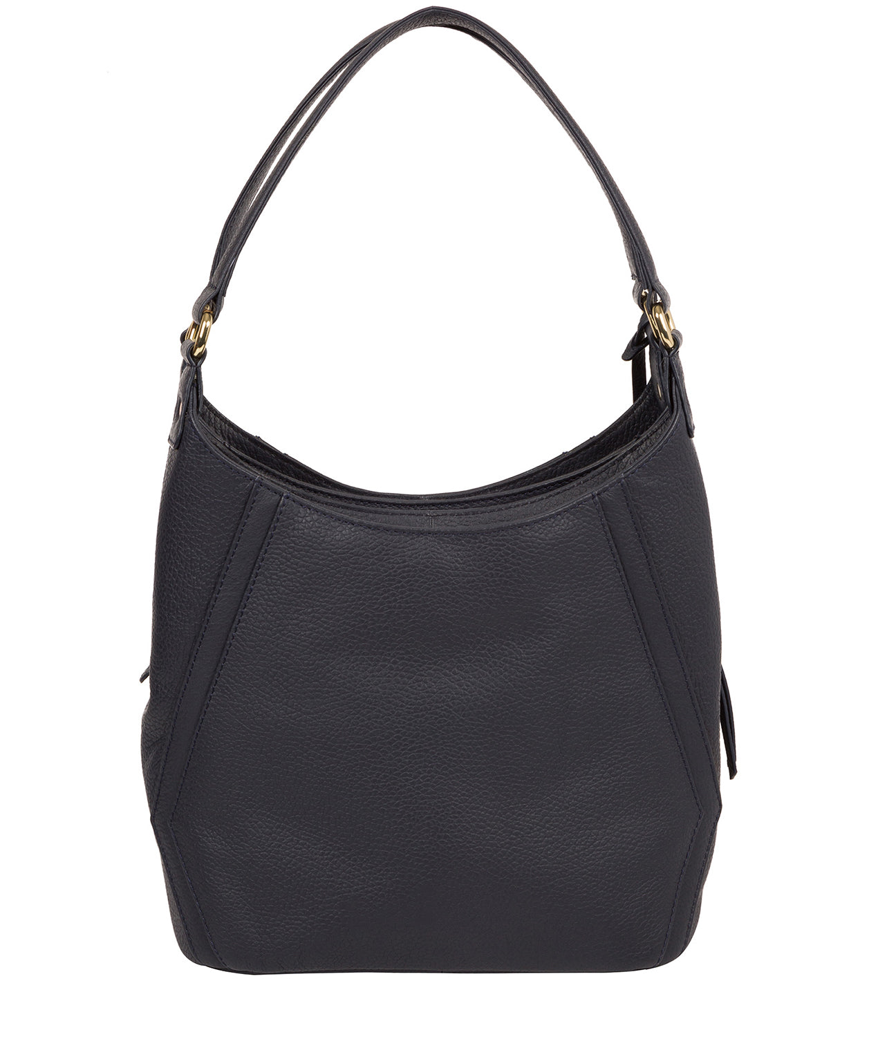 'Abigail' Navy Leather Shoulder Bag image 3