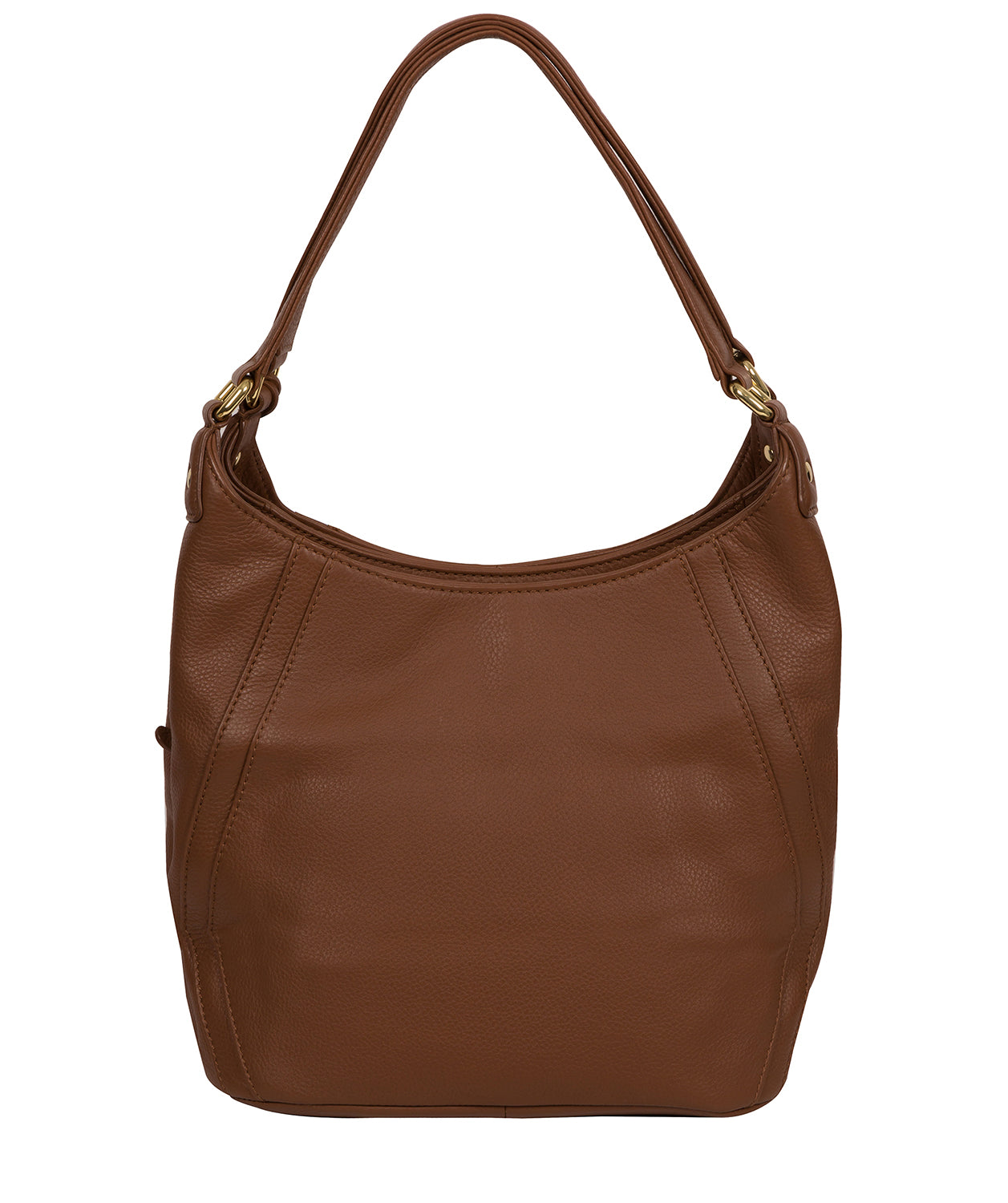 'Abigail' Tan Leather Shoulder Bag