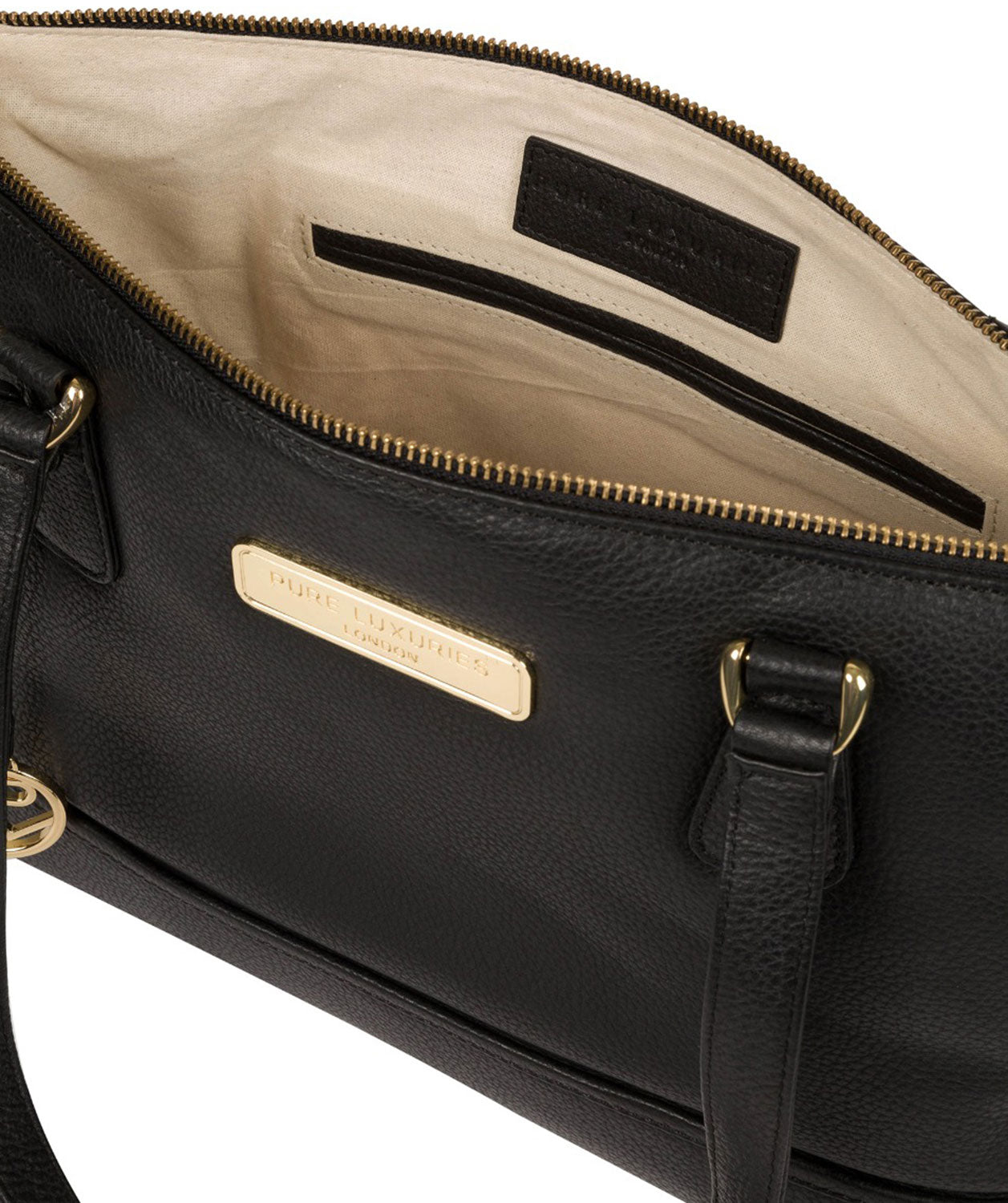 'Keira' Black Leather Handbag