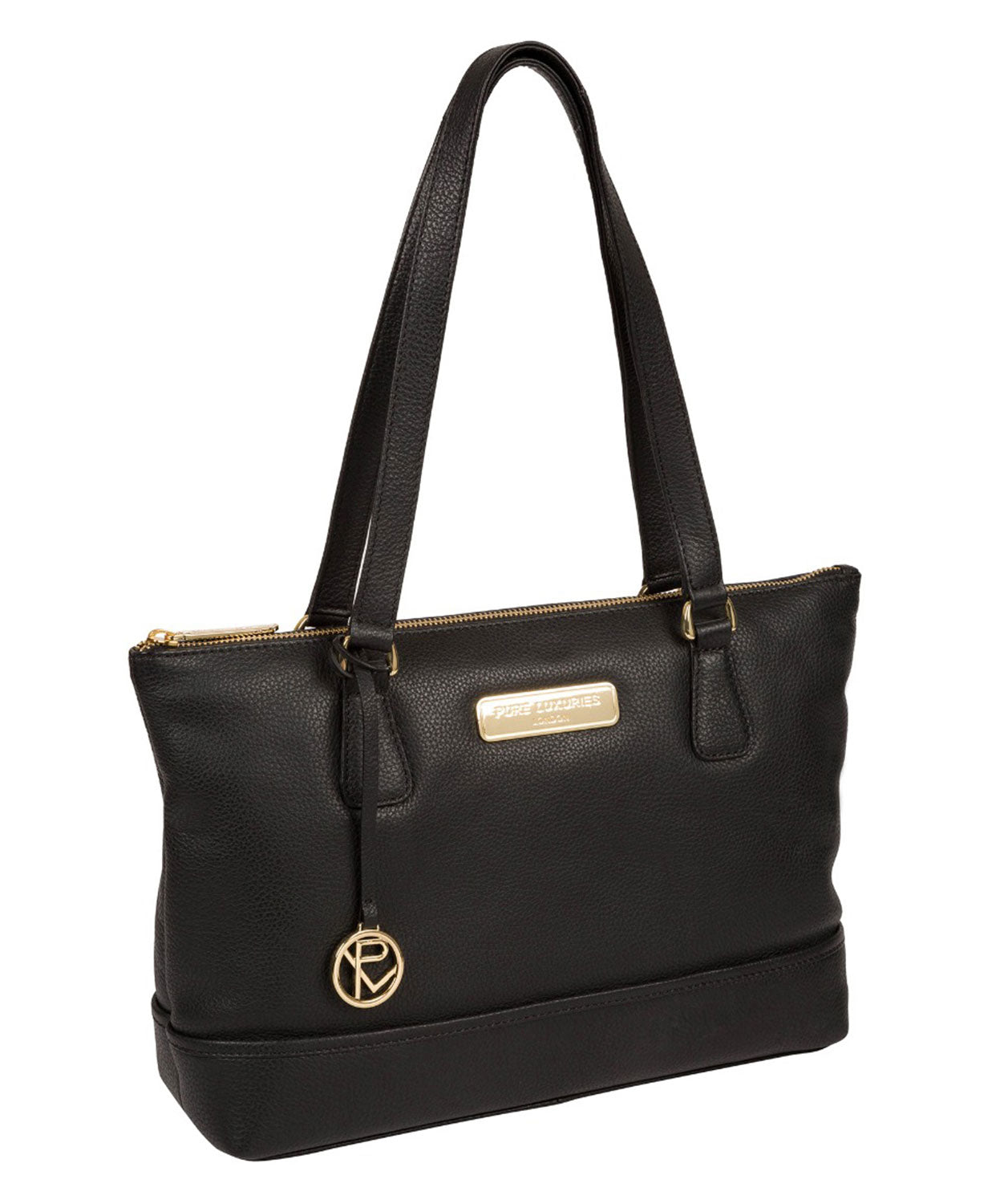 'Keira' Black Leather Handbag