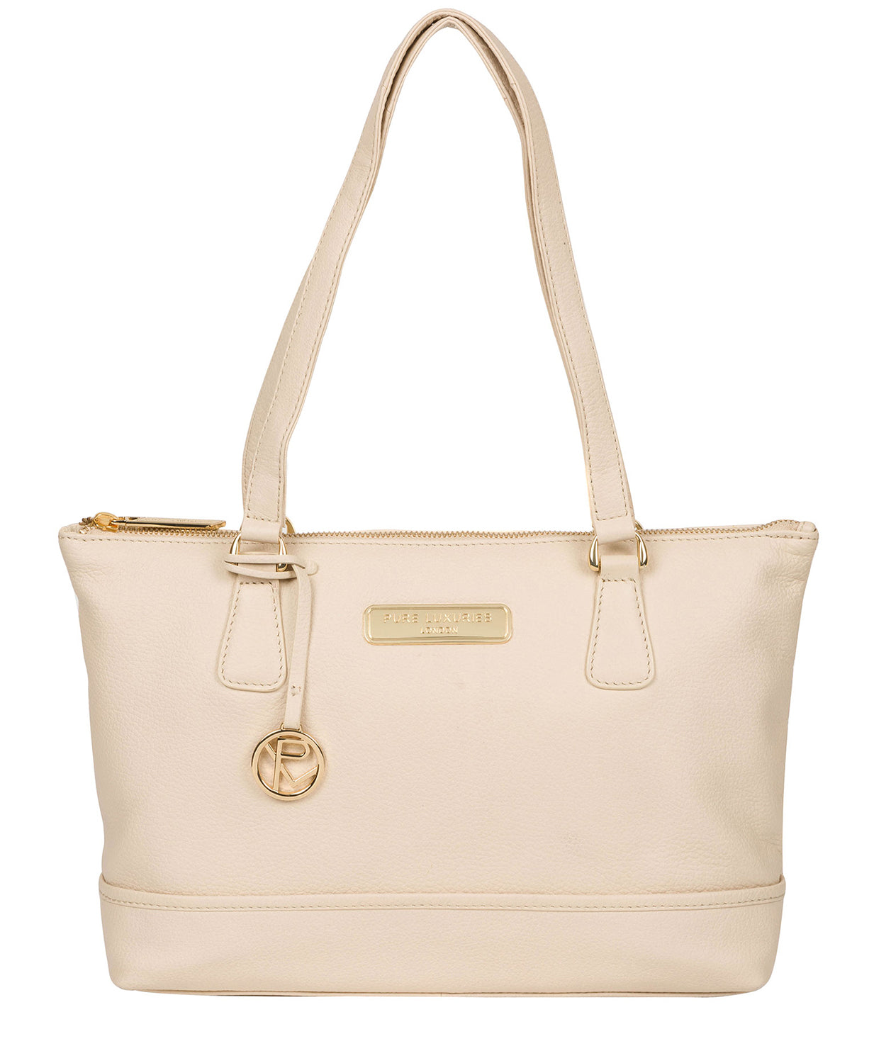 'Keira' Frappe Leather Tote Bag image 1