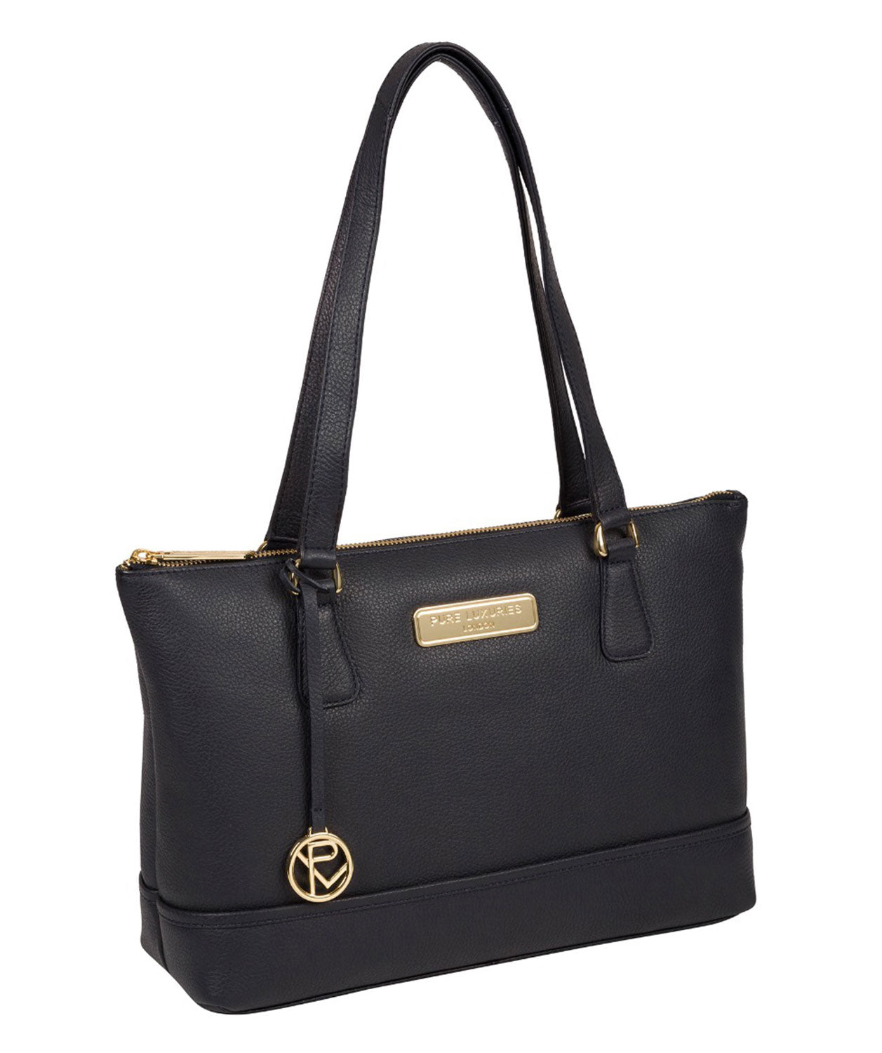 'Keira' Navy Leather Handbag