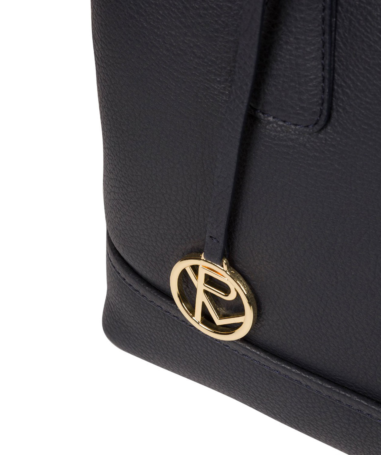 'Keira' Navy Leather Handbag