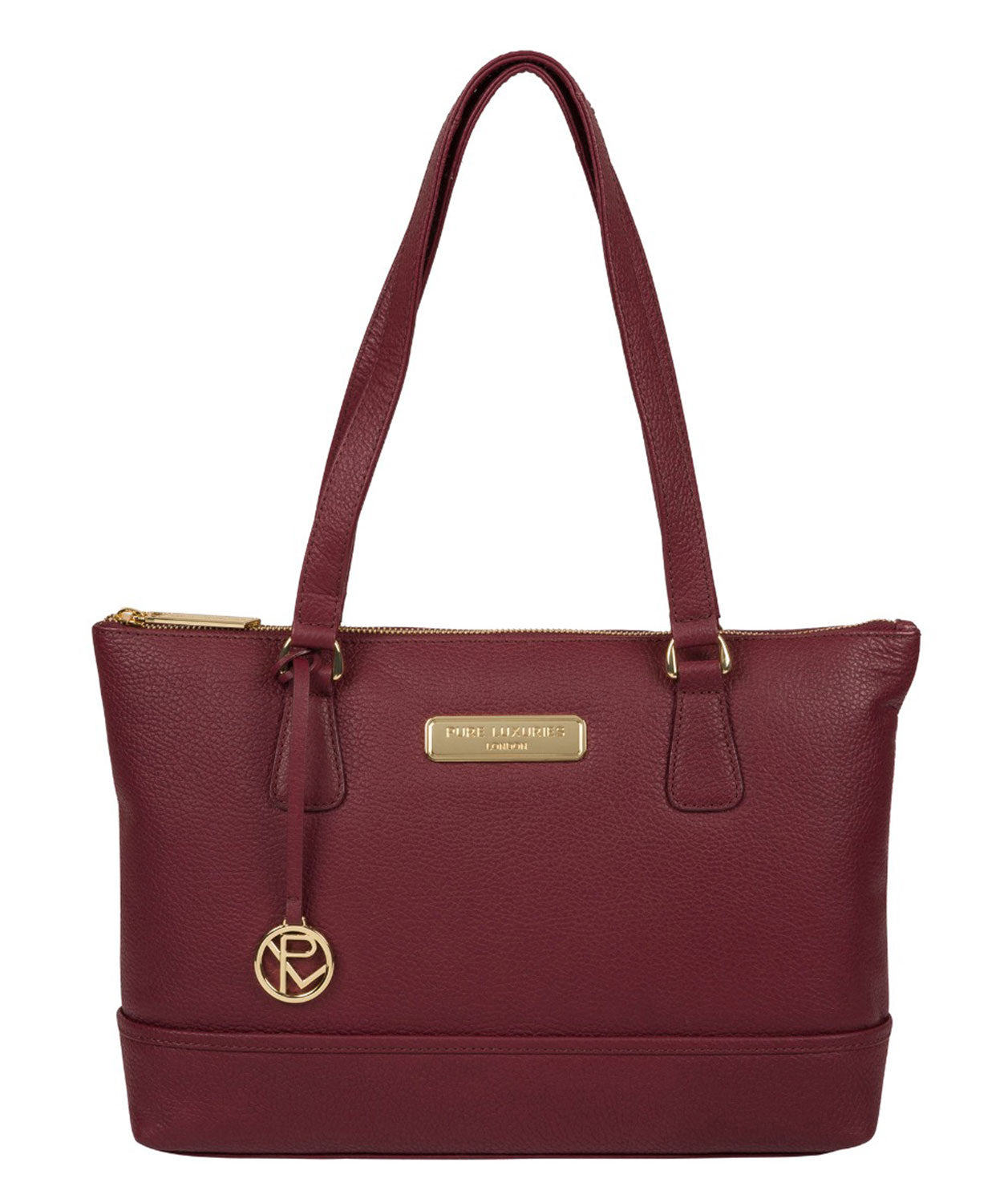 Red Leather Handbag 'Keira' by Pure Luxuries – Pure Luxuries London