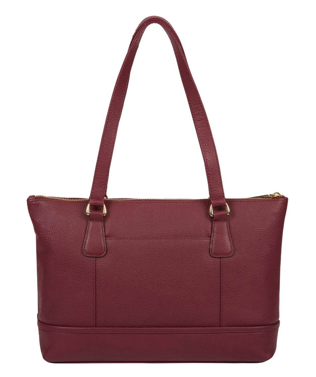 'Keira' Pomegranate Leather Handbag