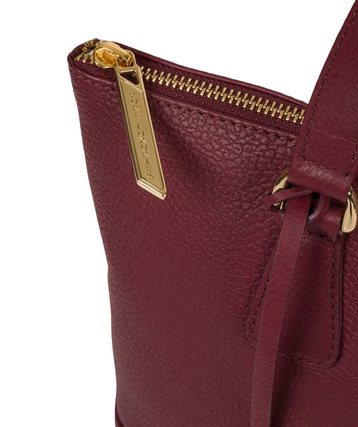 'Keira' Pomegranate Leather Handbag