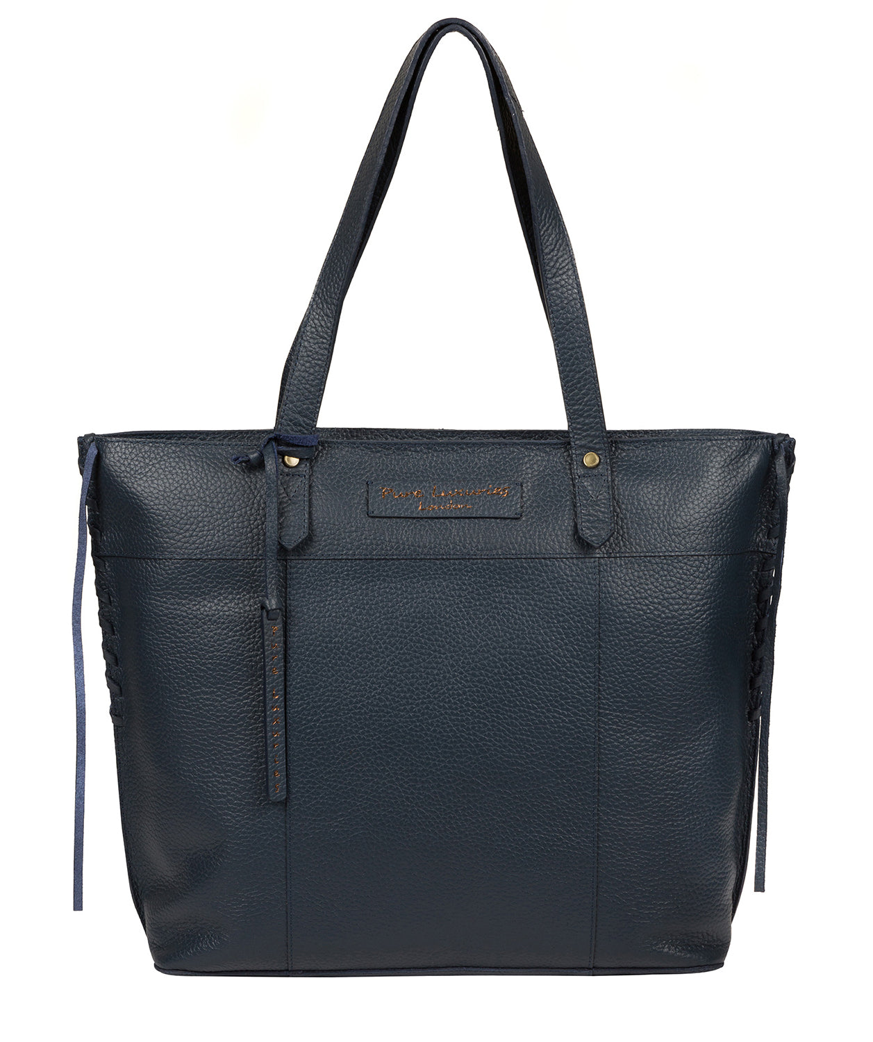 'Hampstead' Denim Leather Tote Bag Pure Luxuries London