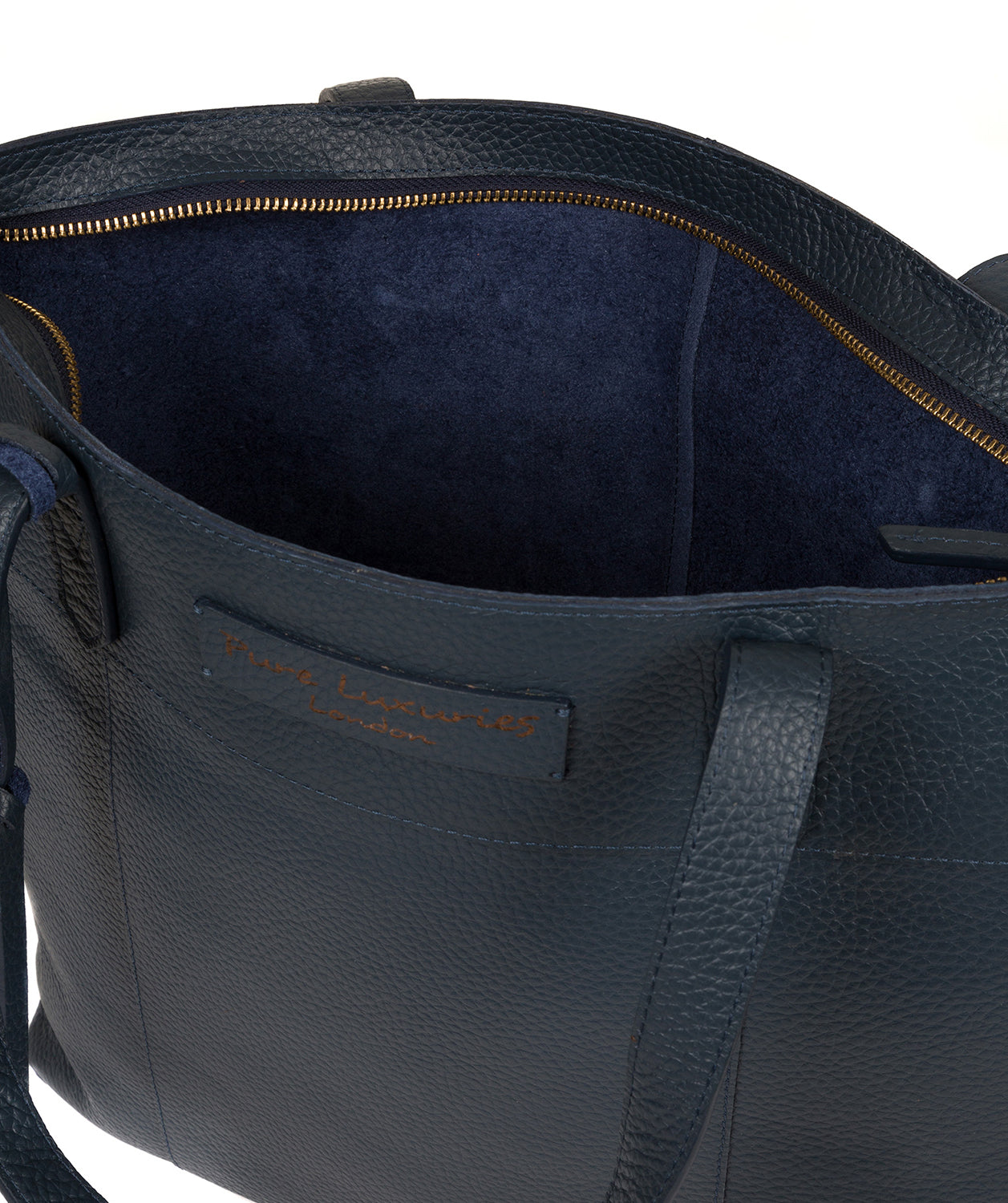 'Hampstead' Denim Leather Tote Bag Pure Luxuries London