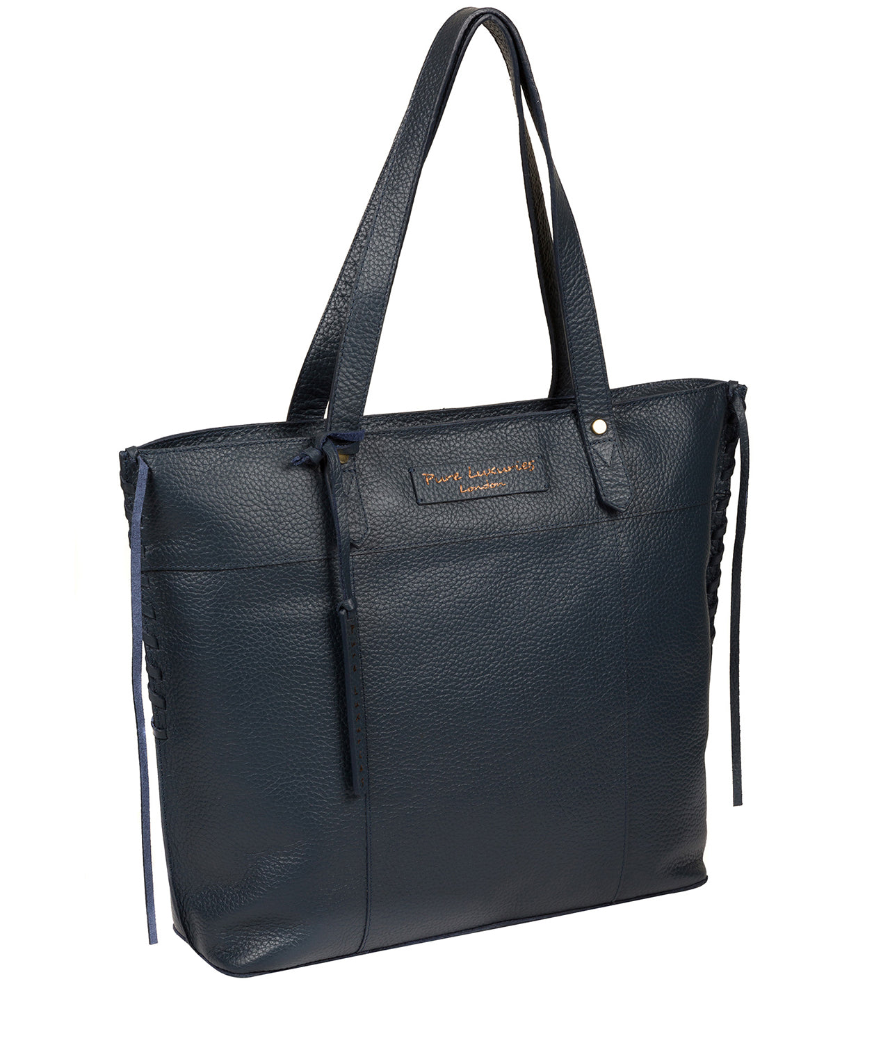 'Hampstead' Denim Leather Tote Bag Pure Luxuries London